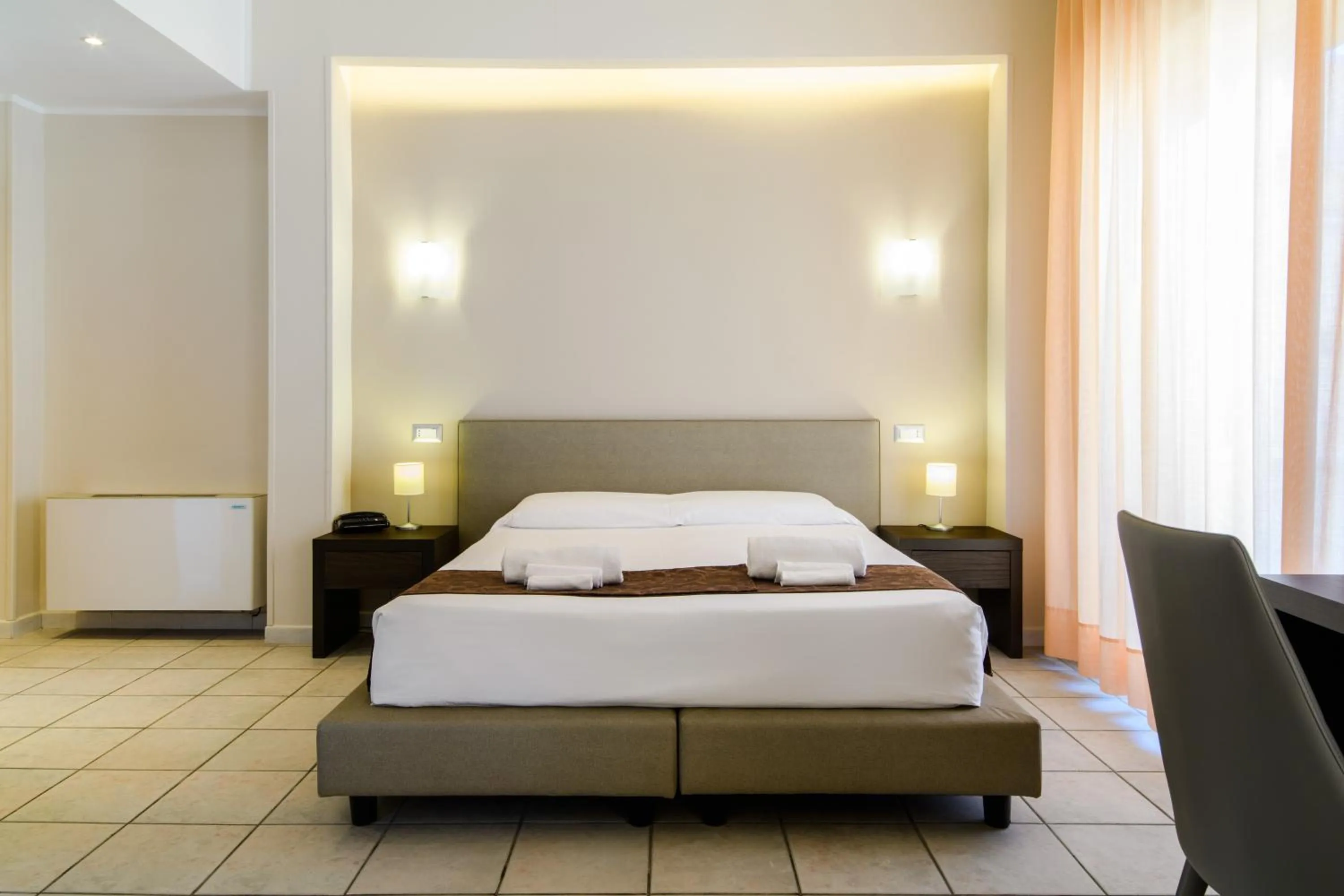 Bed in Hotel Tirreno
