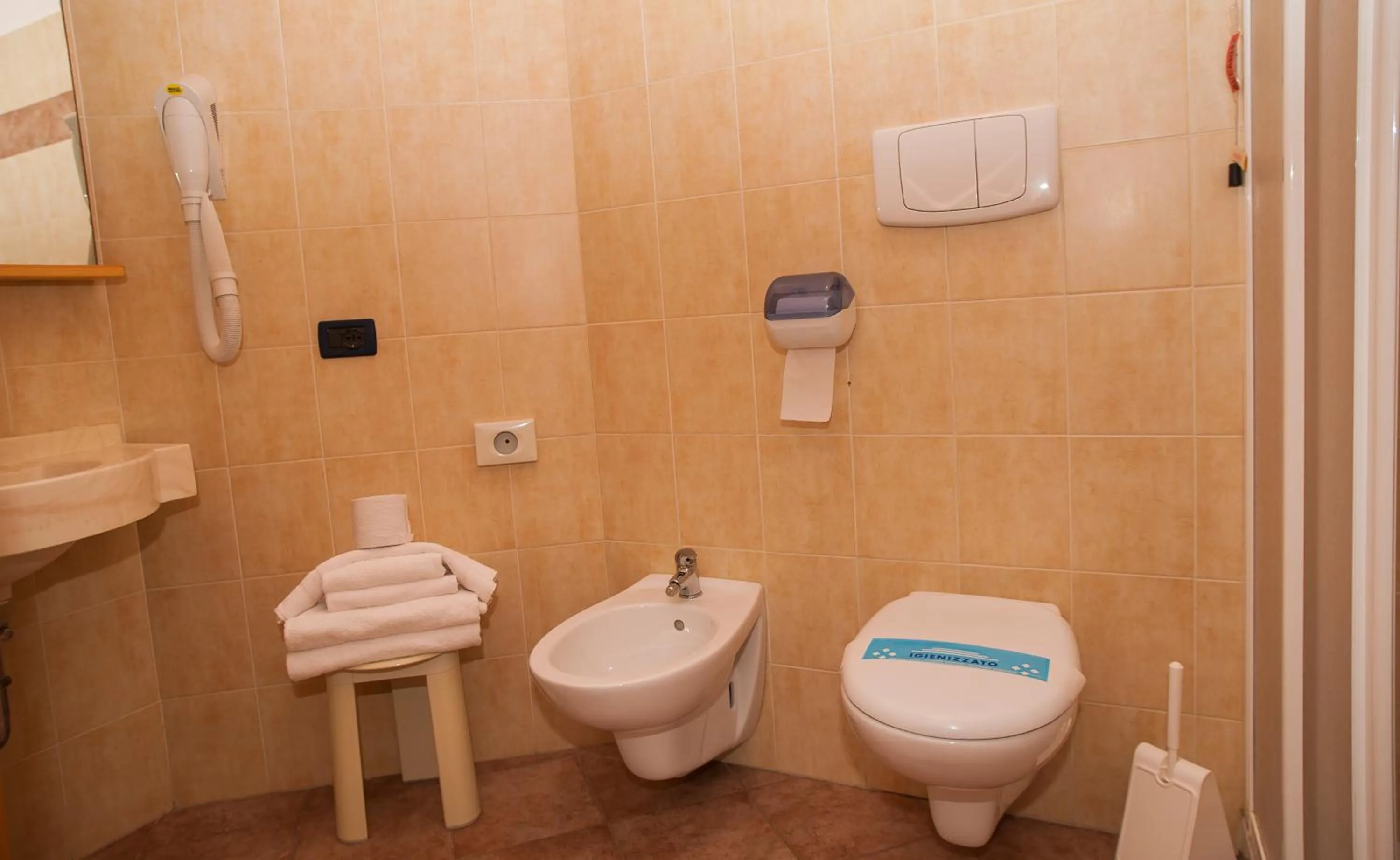 Toilet in Hotel Vittoria