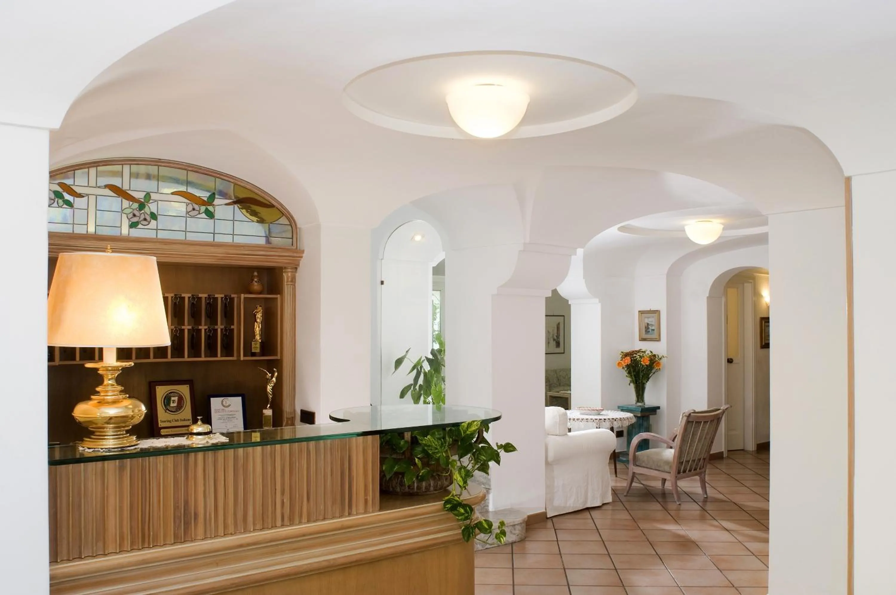 Lobby or reception in Hotel Villa Angelica