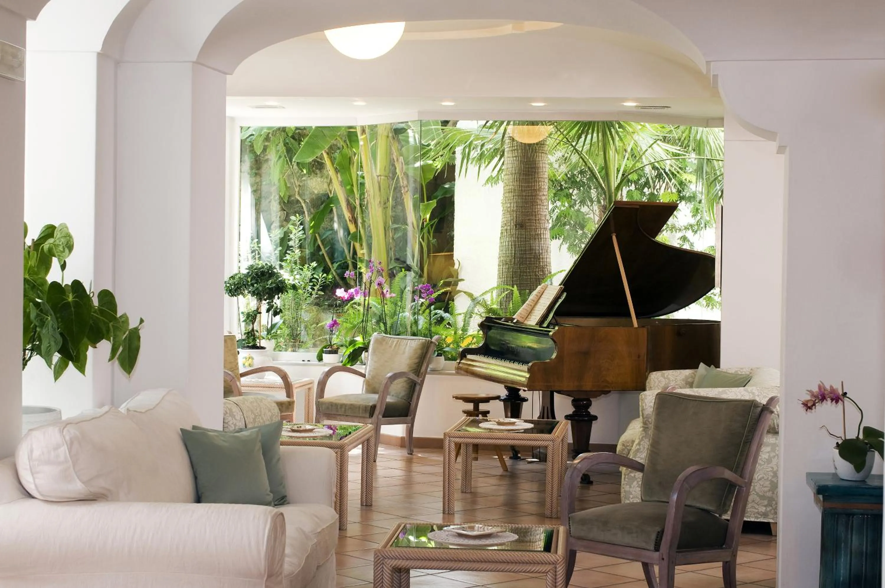 Lobby or reception in Hotel Villa Angelica