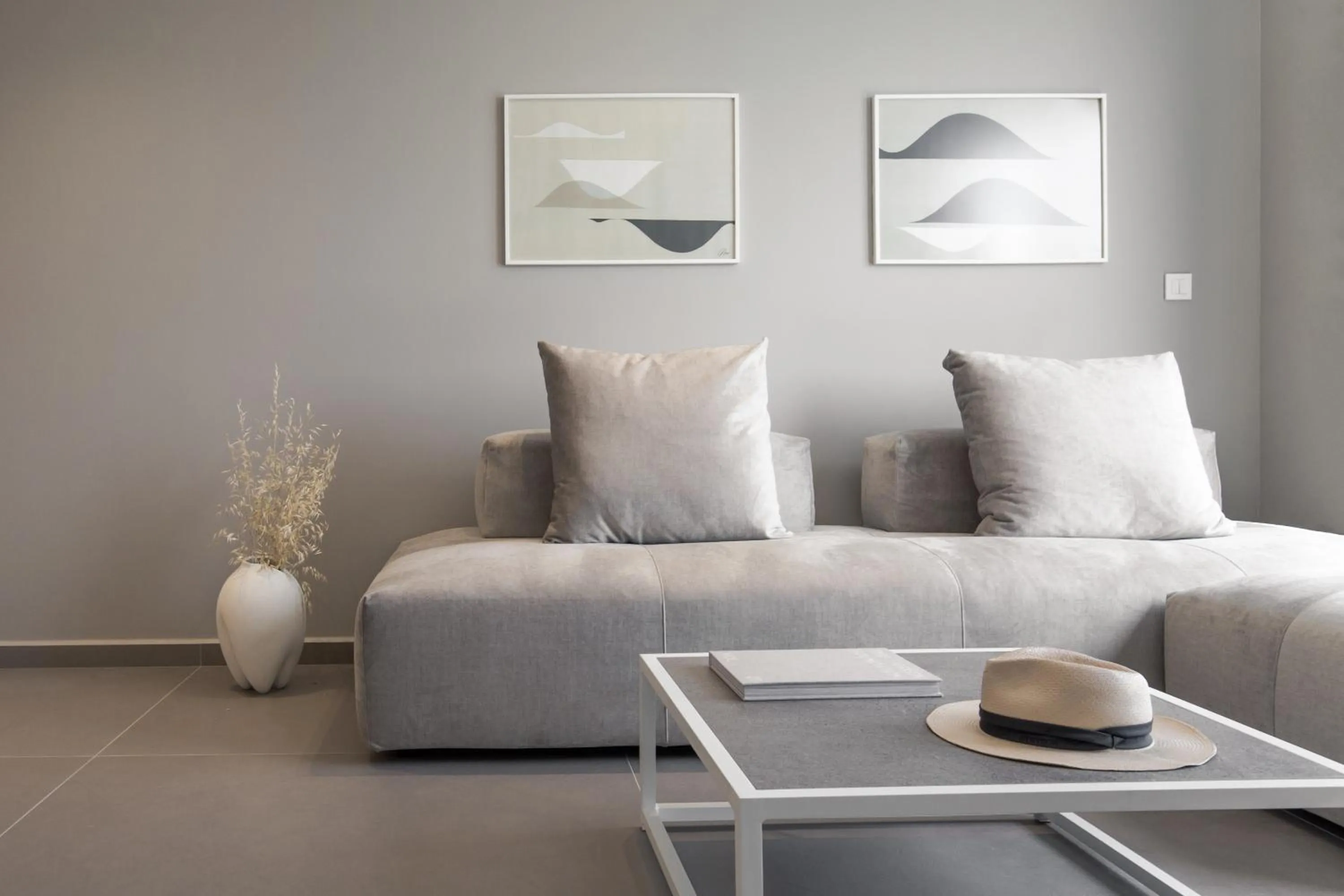 Seating area in Noemie Luxury Suites