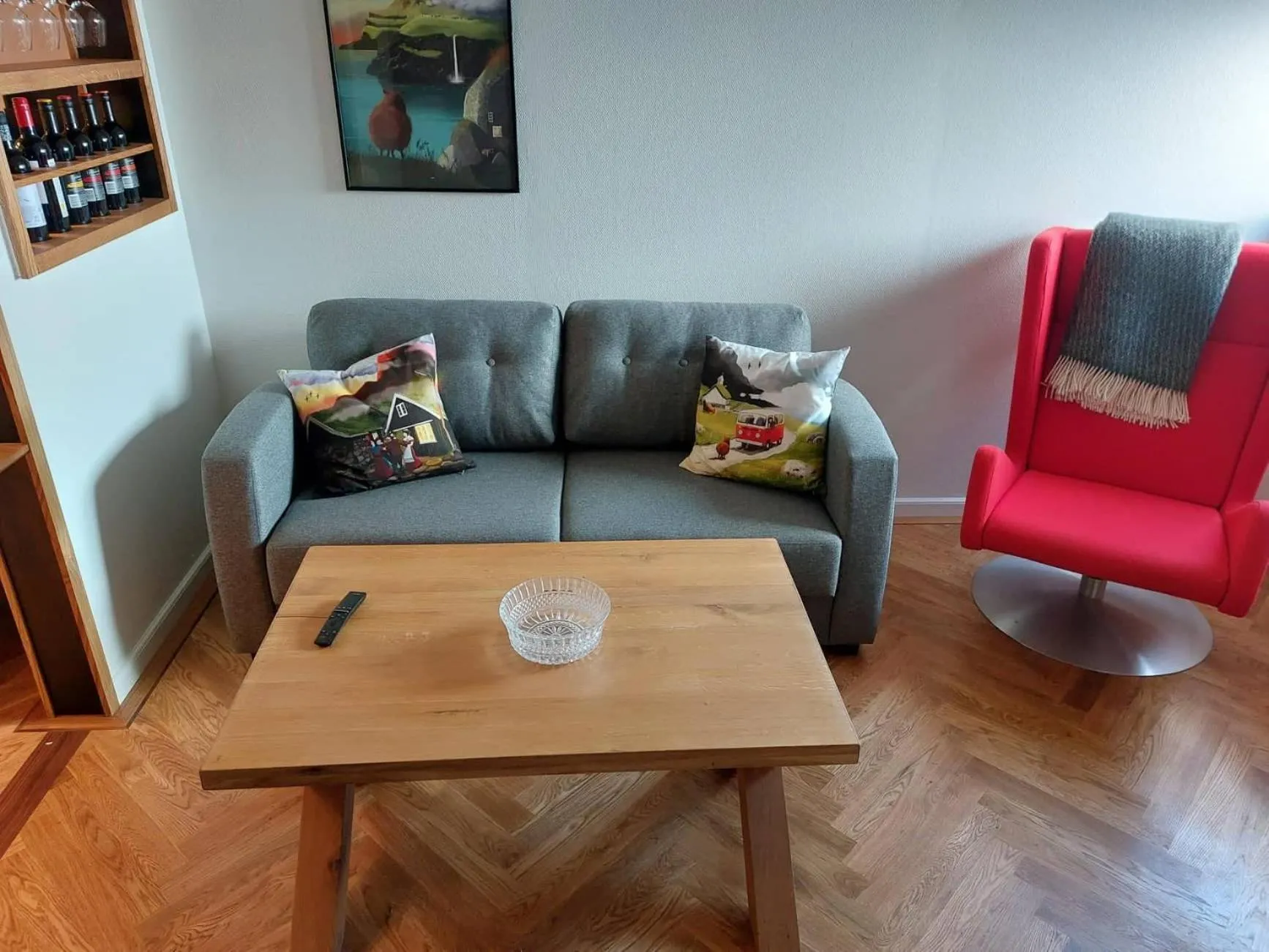 Living room in Tórshavn City Apartment