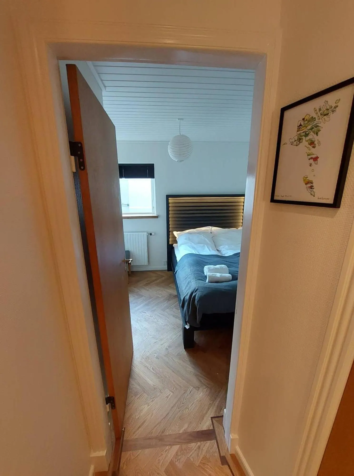 Bedroom, Bed in Tórshavn City Apartment
