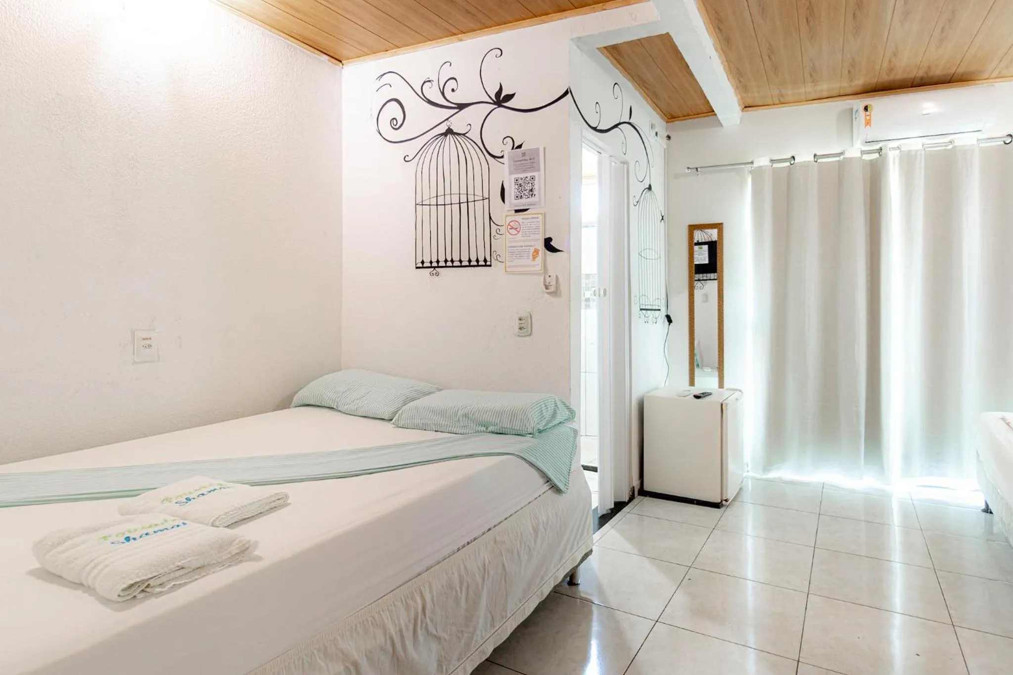 Bed in Pousada Shamah