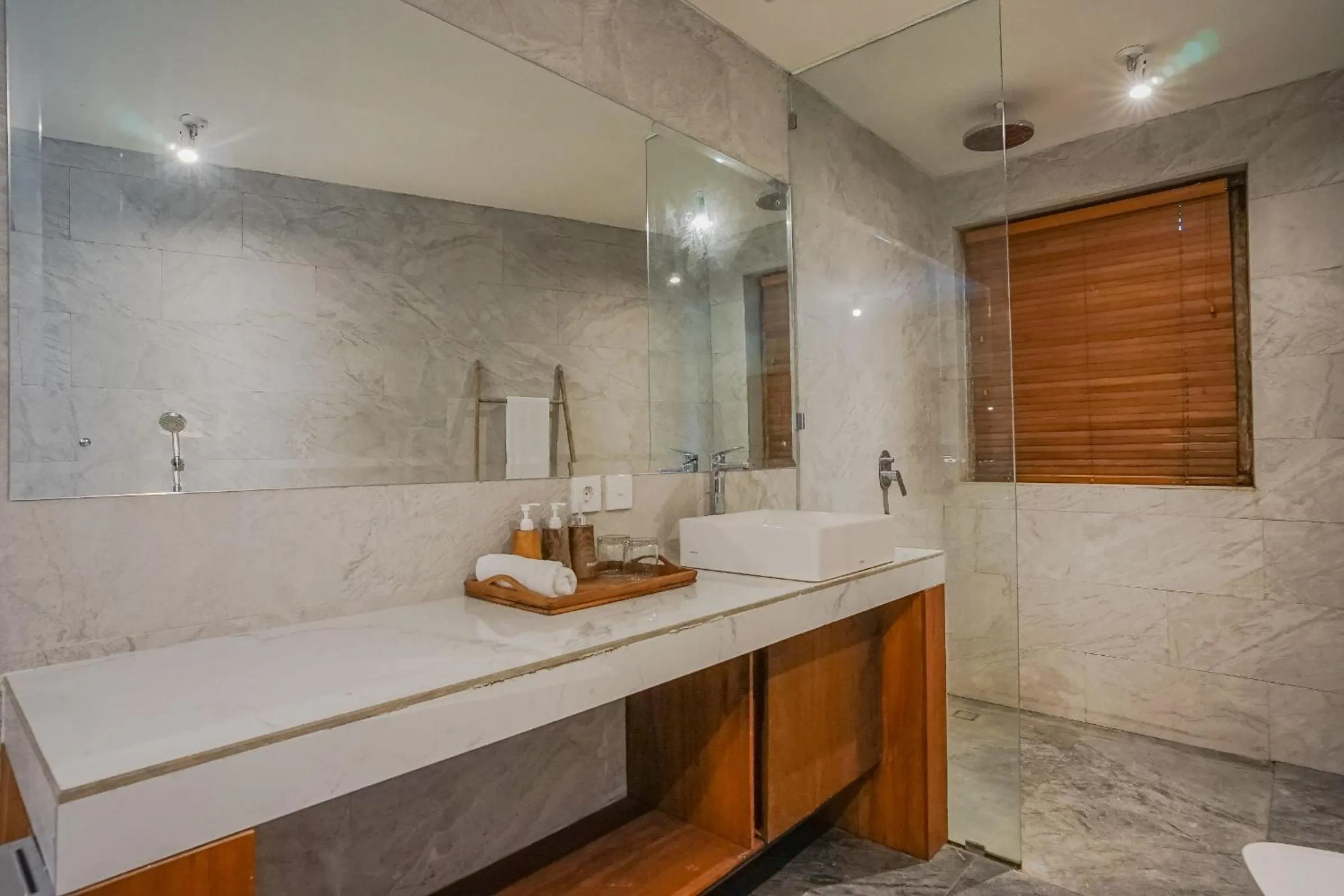 Shower in Nayaka Living Ubud