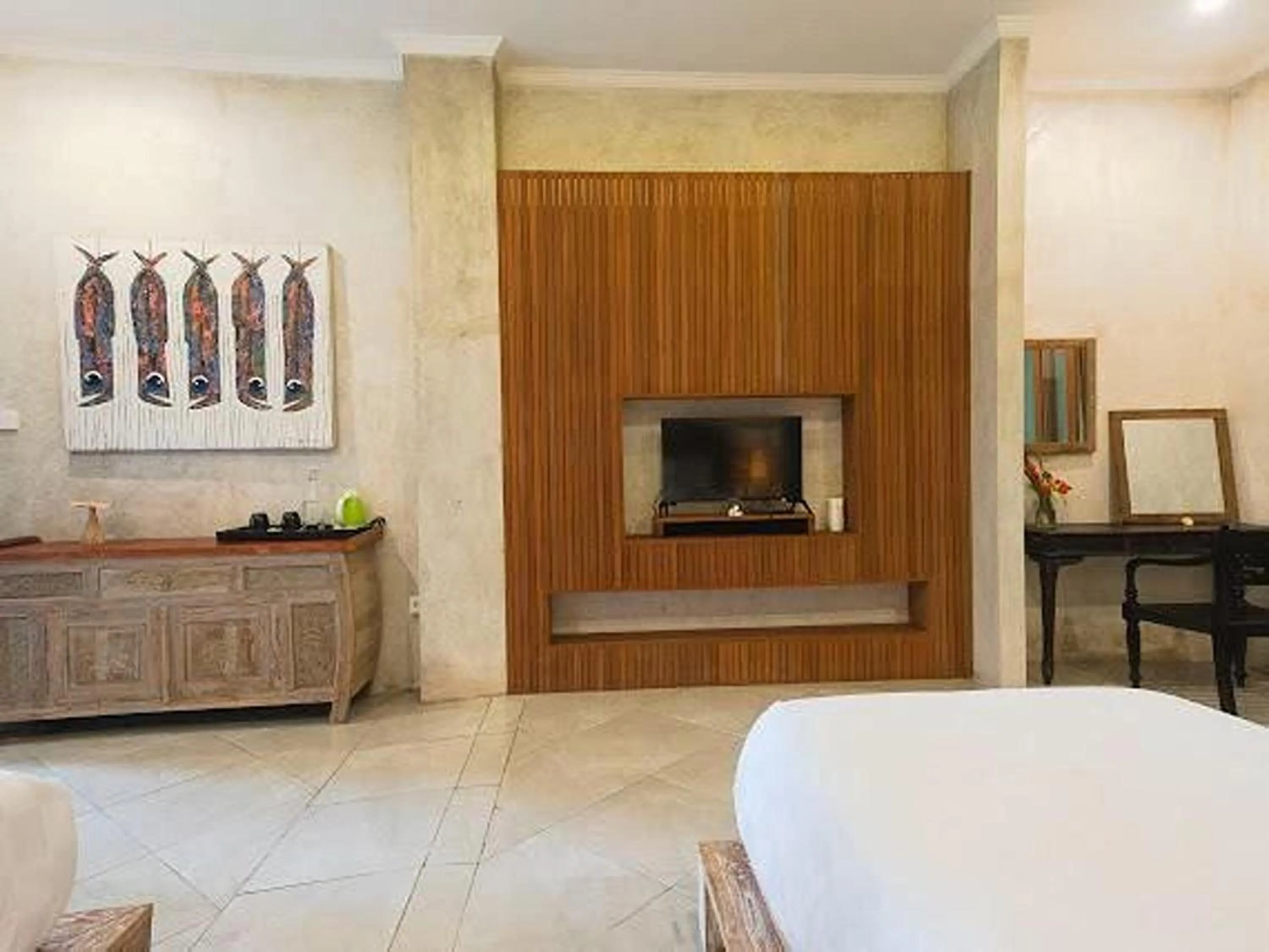 TV and multimedia, Bed in Nayaka Living Ubud