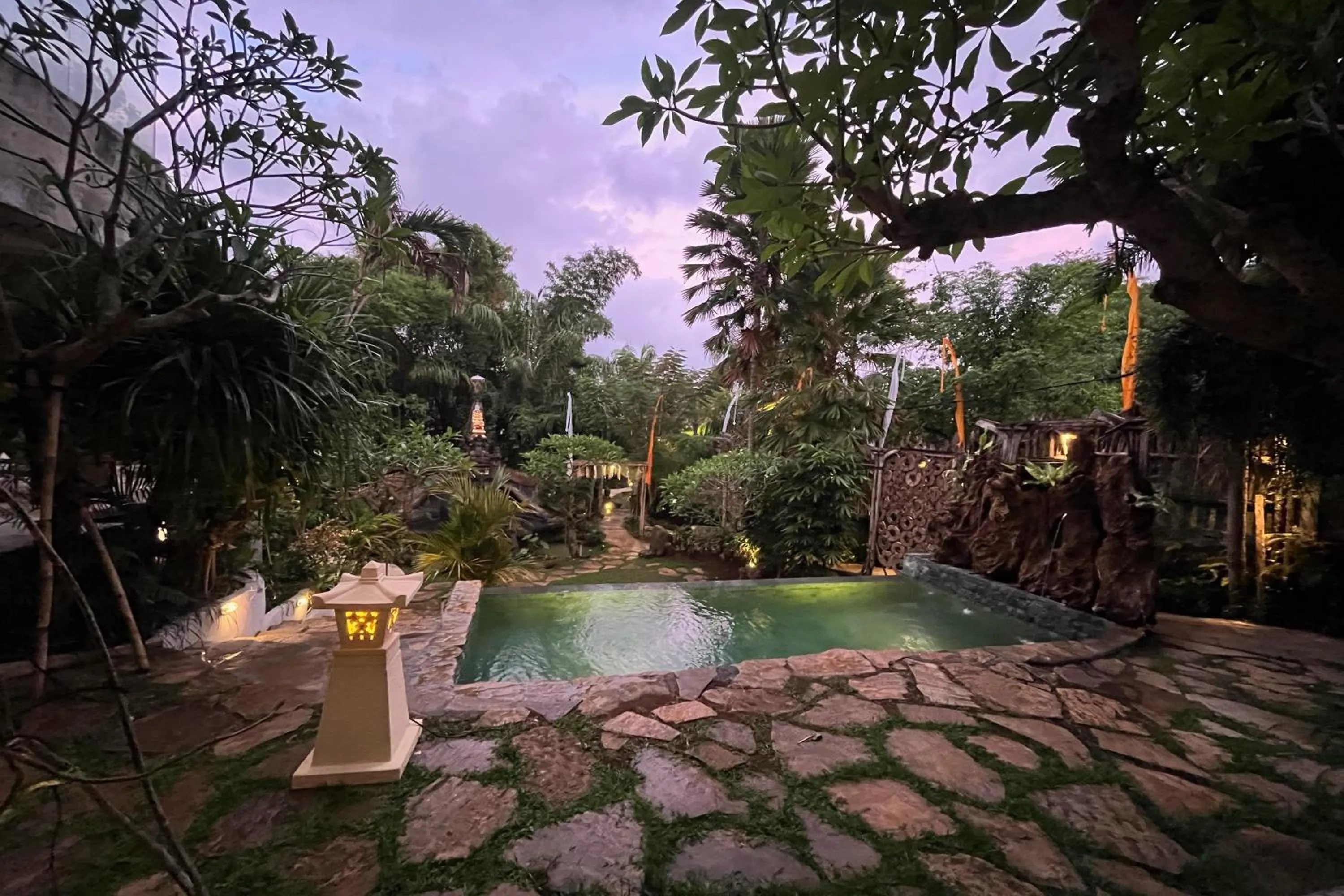 Garden view in Nayaka Living Ubud
