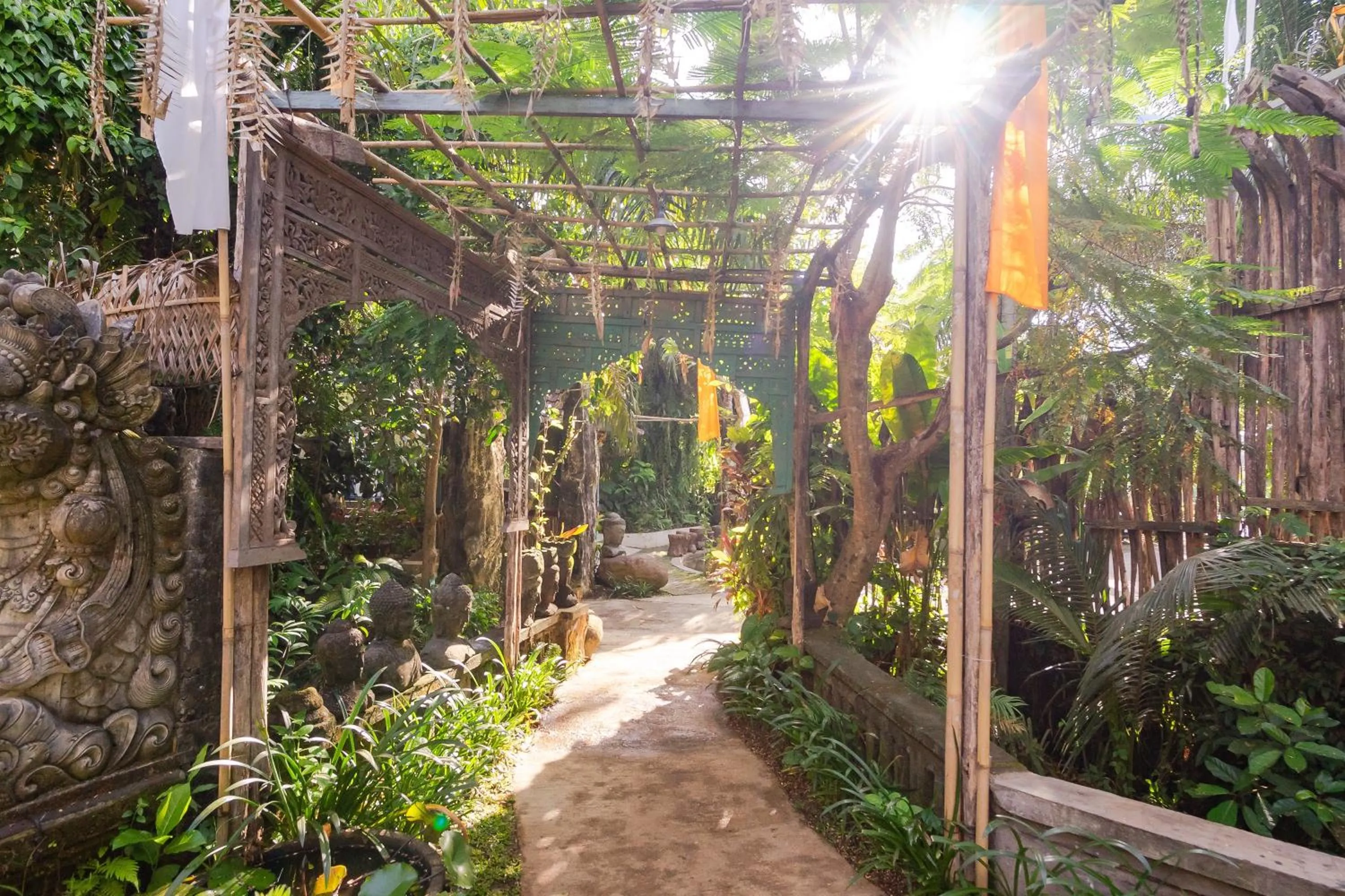 Garden view in Nayaka Living Ubud
