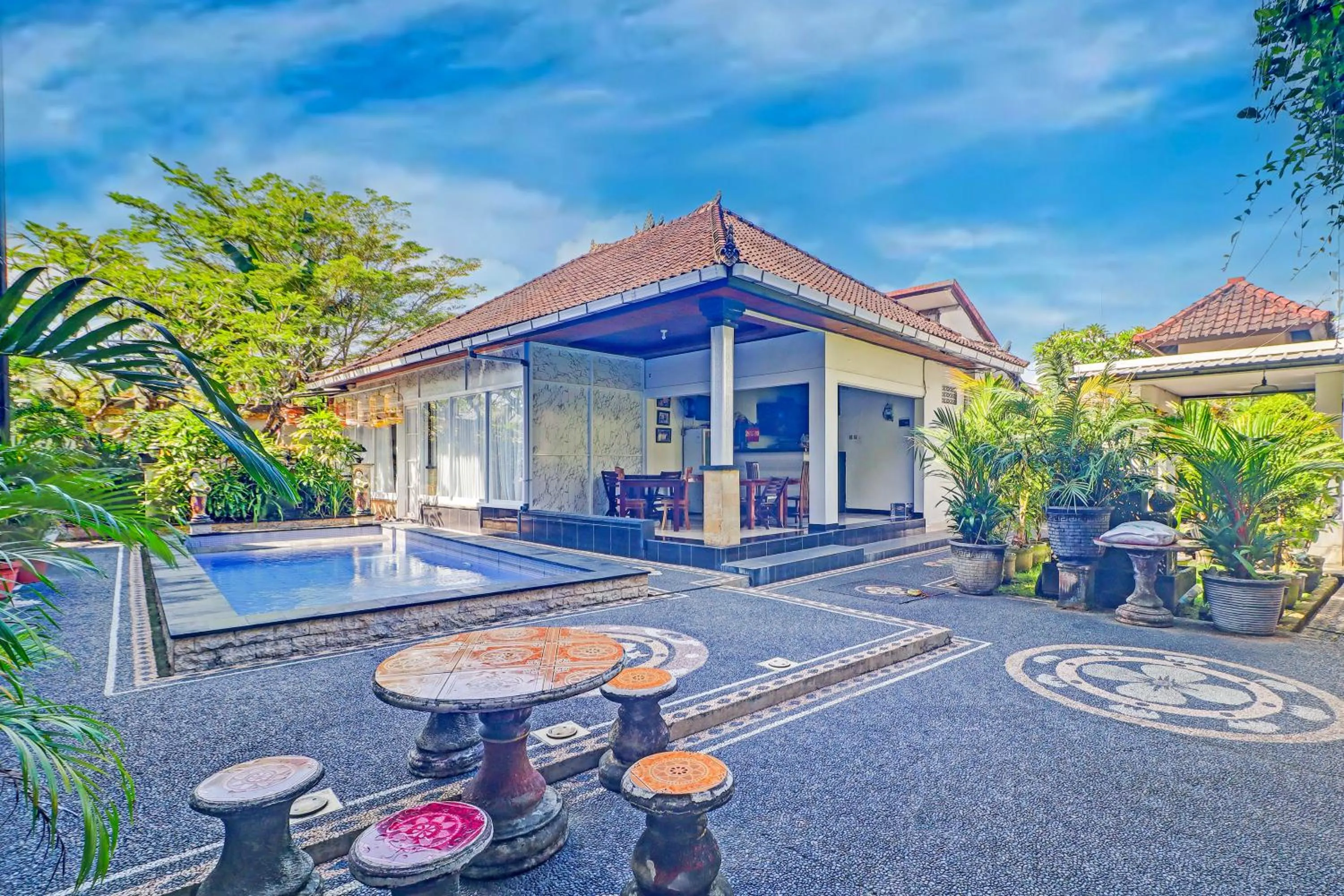Swimming pool in Collection O Bali near Keonganan Beach formerly New Asta Graha Homestay