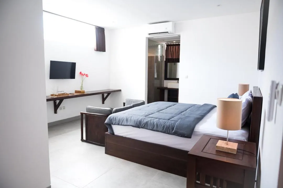 Bed in Sare Homestay and Artspace Sanur