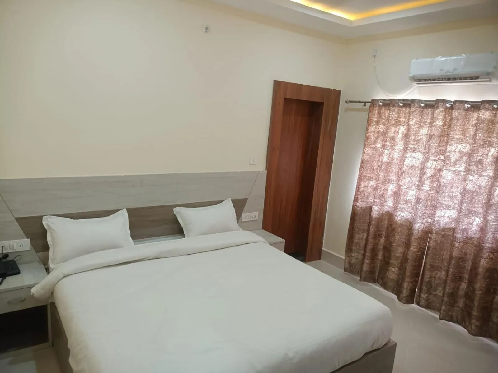 Bed in Hotel Rajwada palace