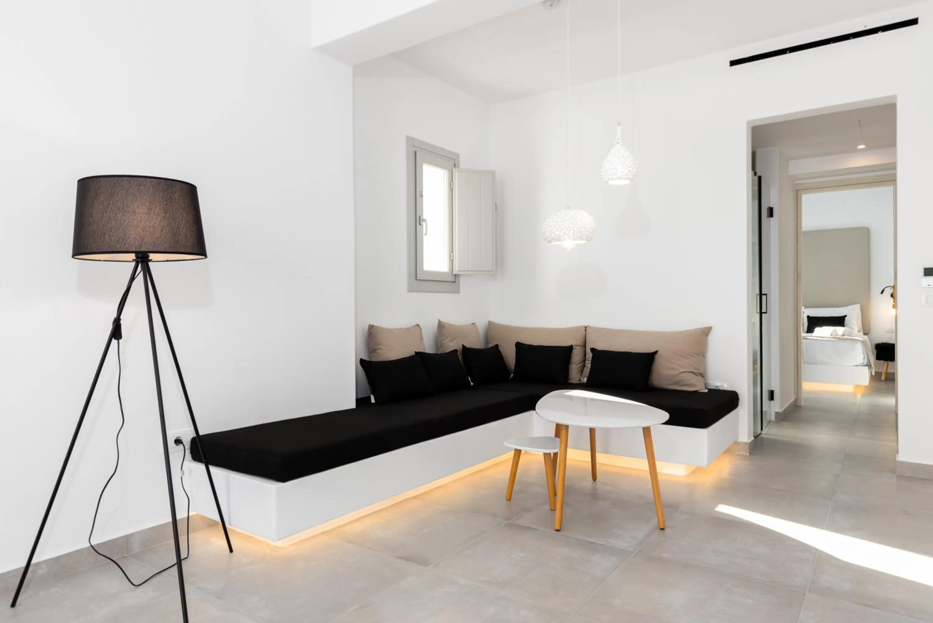 Seating area in SERAPIAS SUITES