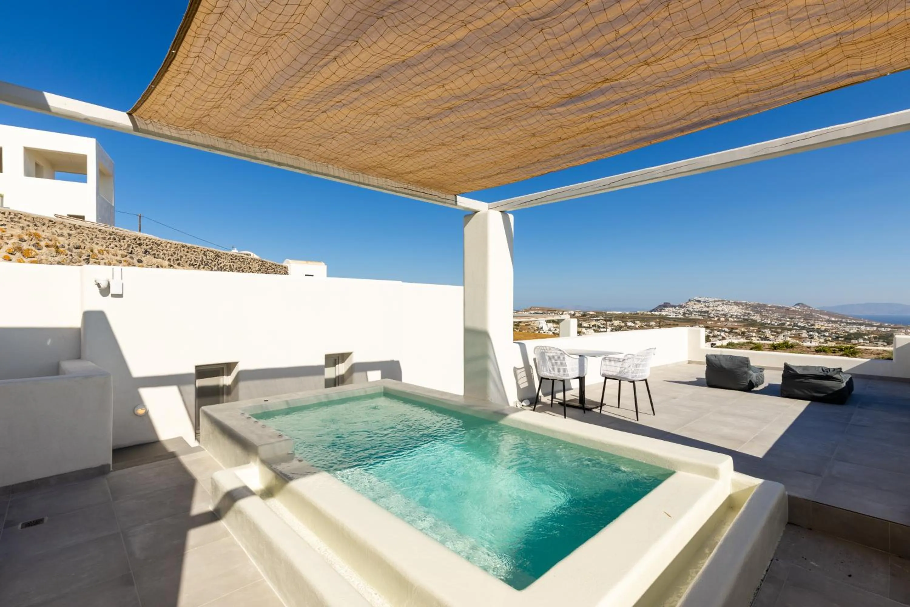 Pool view in SERAPIAS SUITES