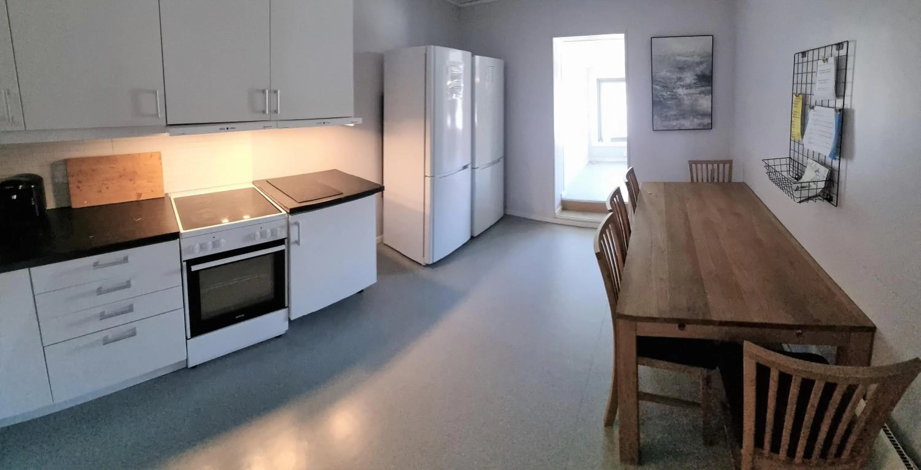 Communal kitchen in Lofoten Overnatting - Leknes