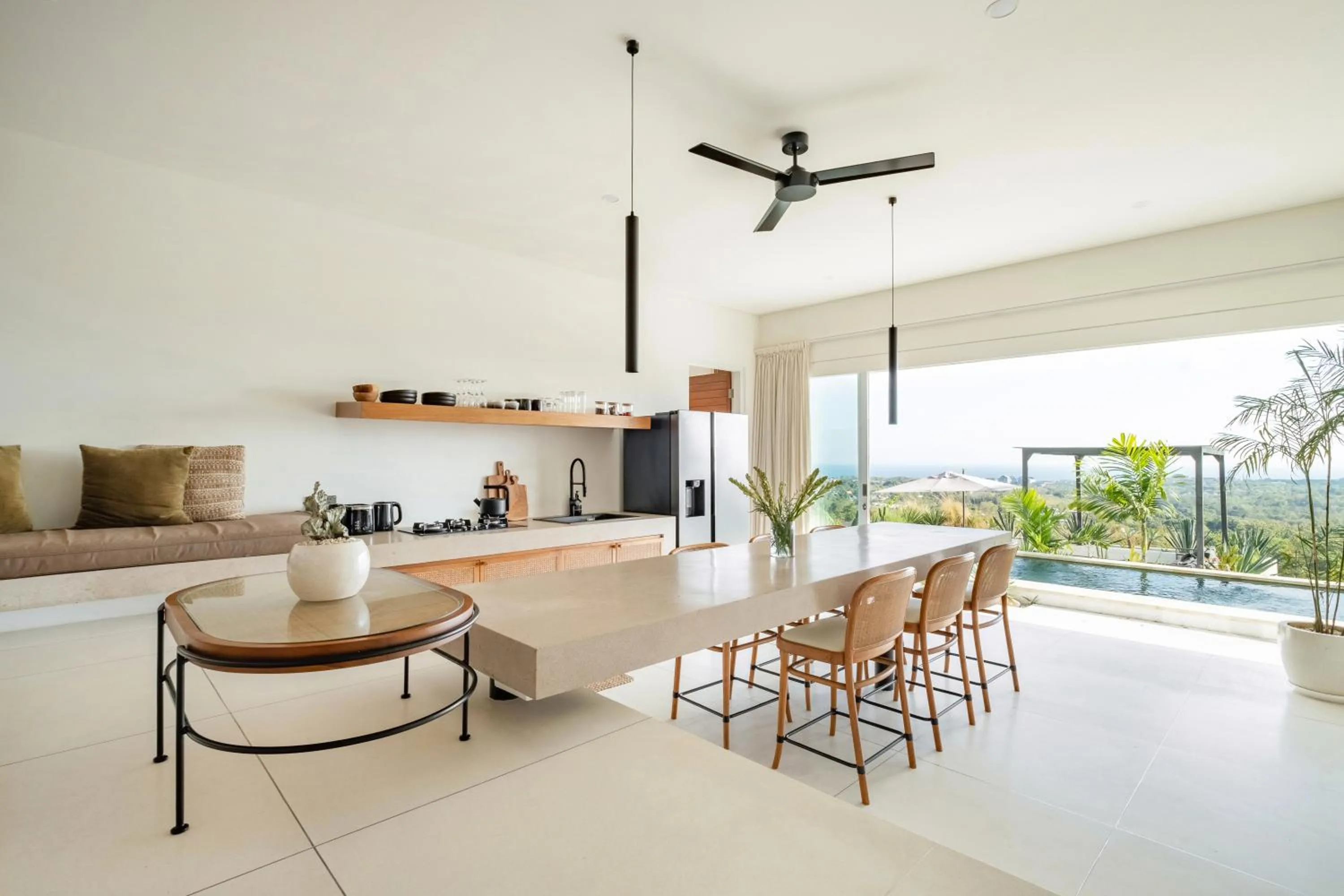 Seating area in Villa Osun