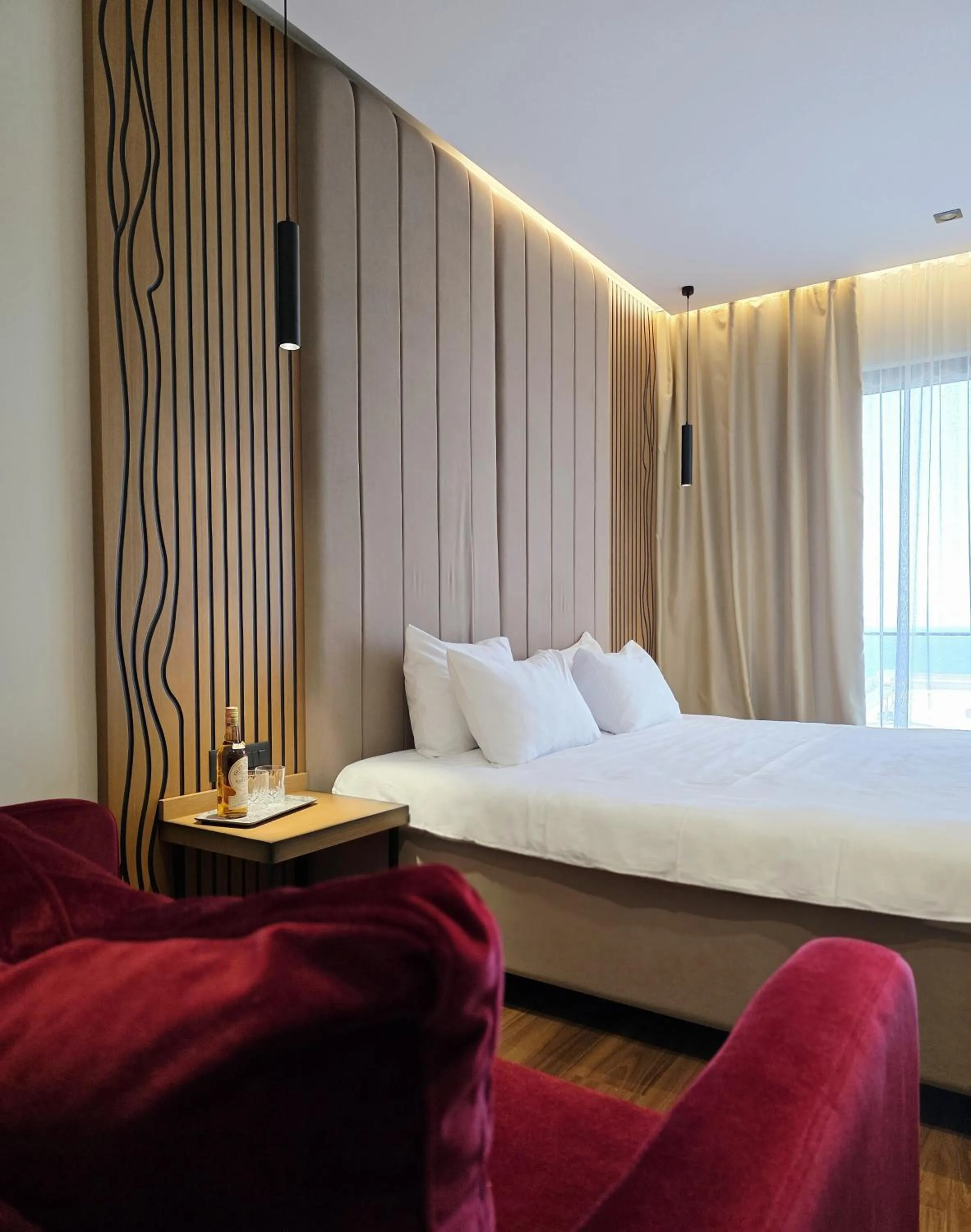 Bed in Valza Boutique Hotel