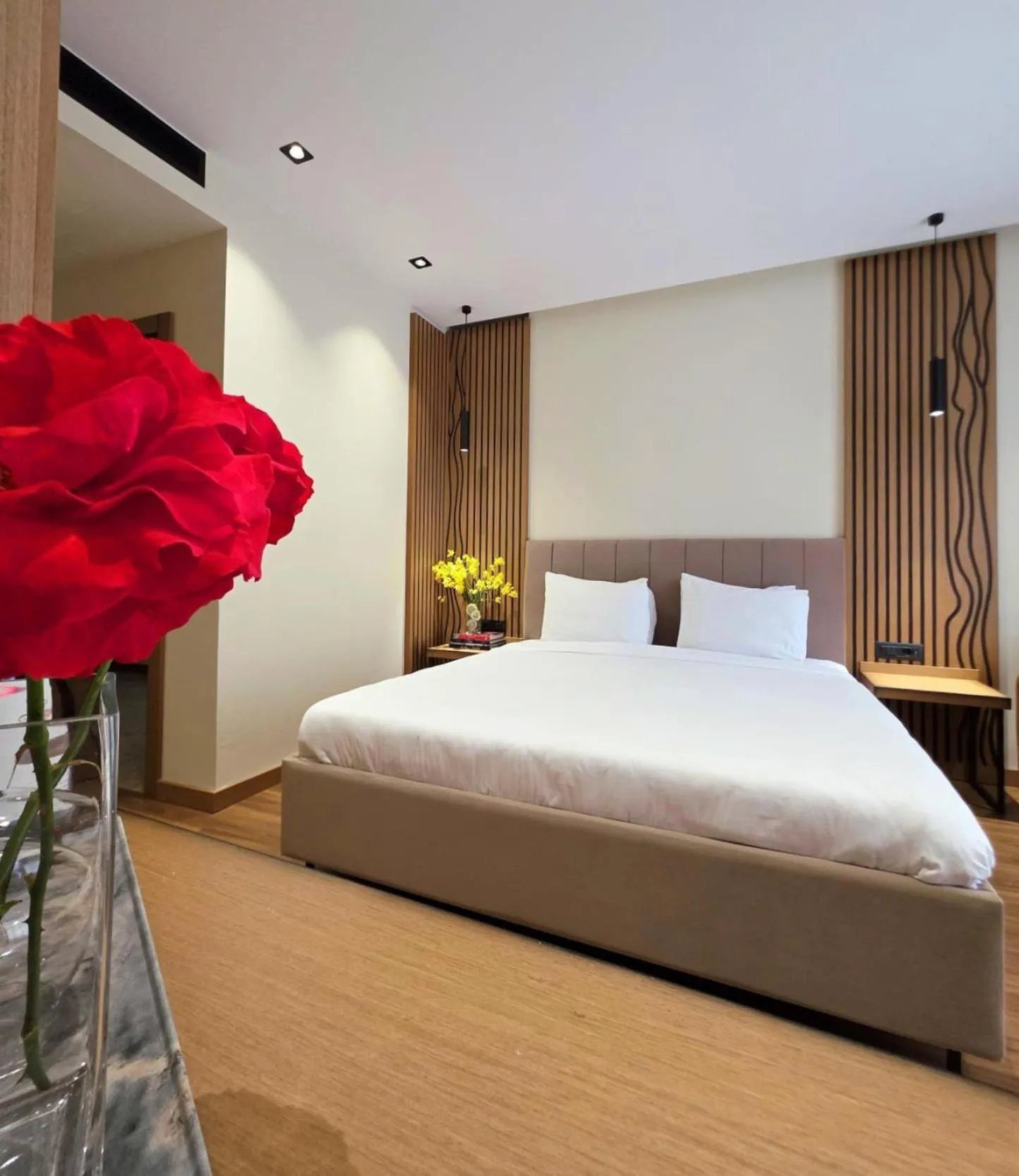 Bed in Valza Boutique Hotel