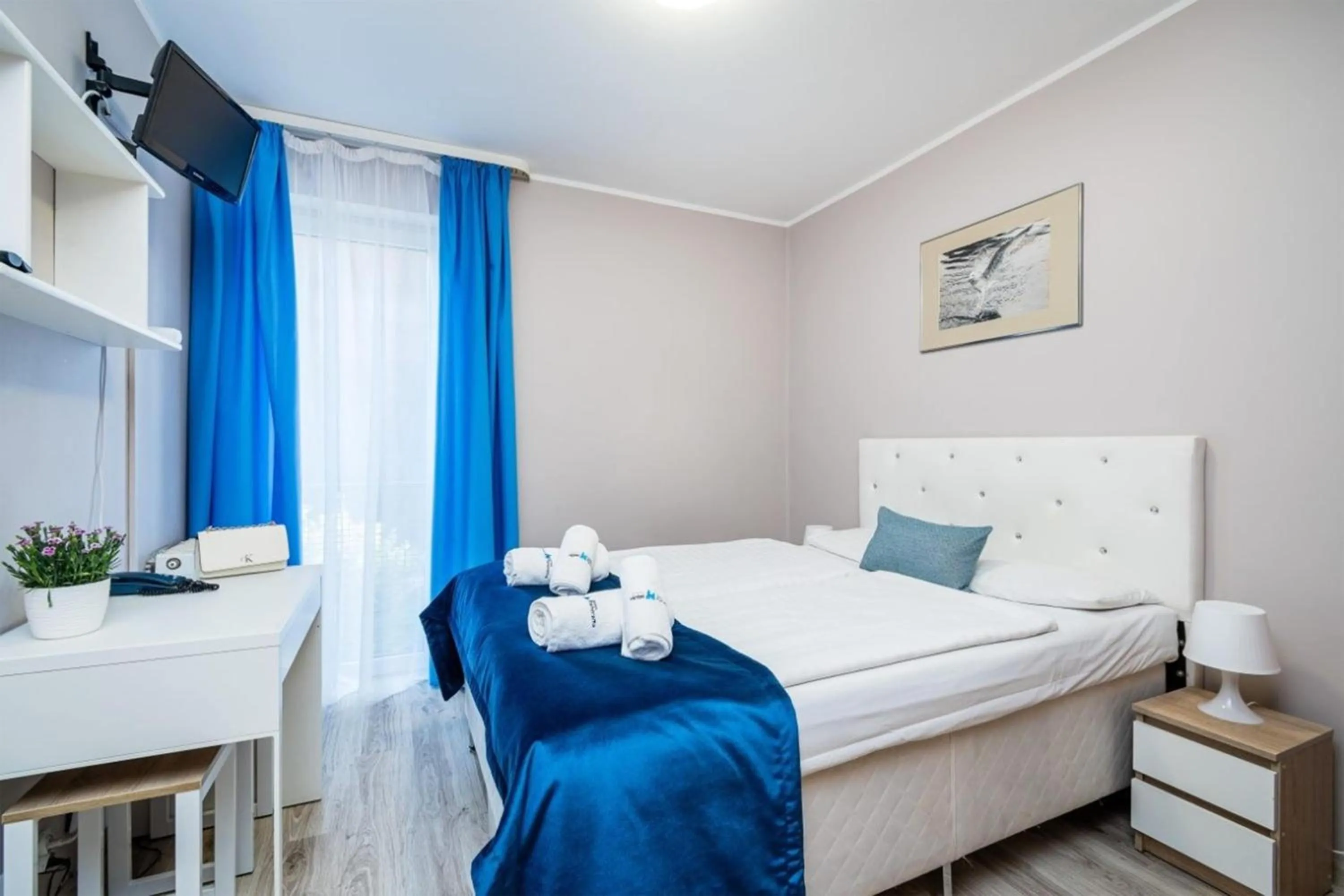 Bed in Hotel Nowa Panorama