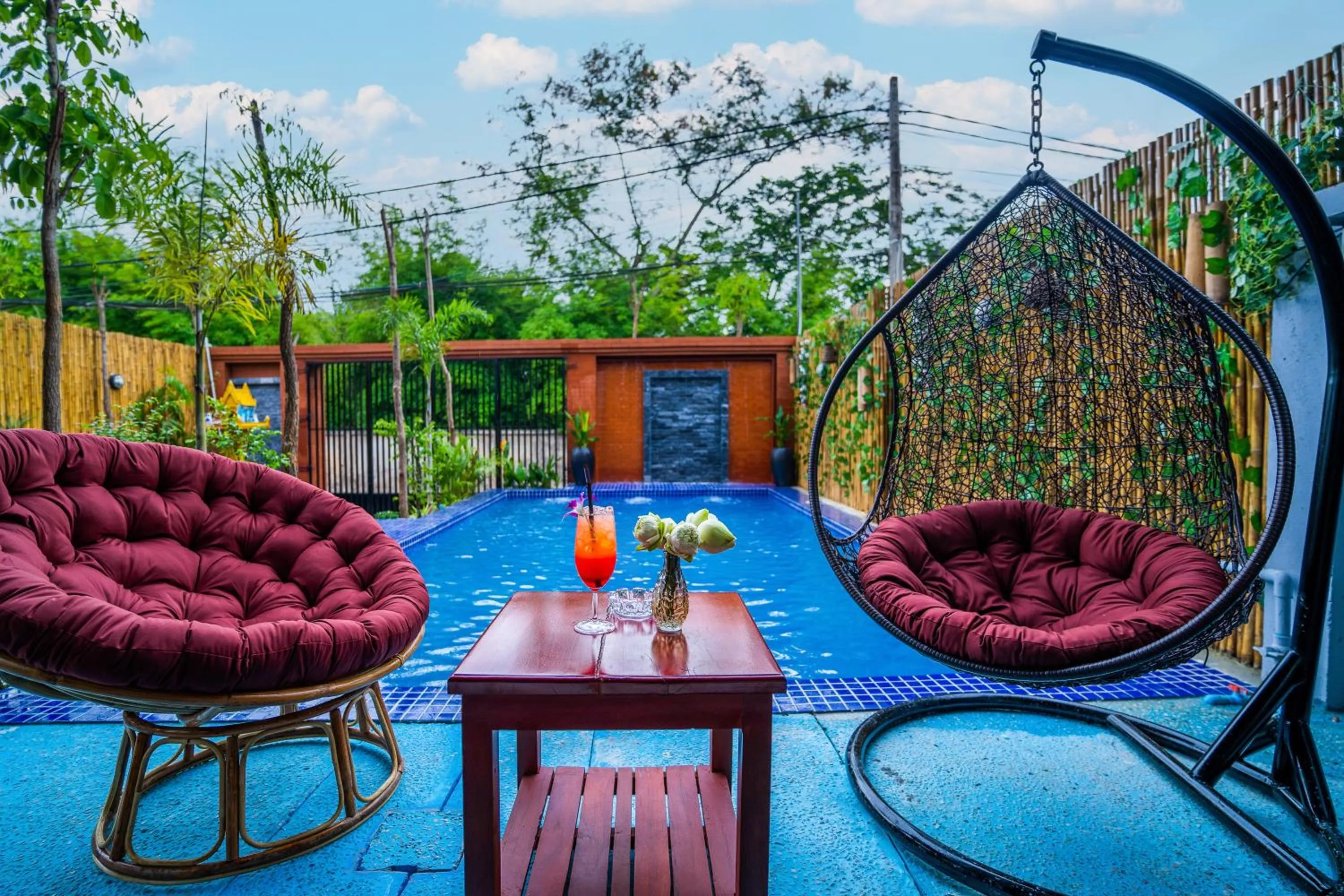 Pool view in Angkor Rithy Boutiquese