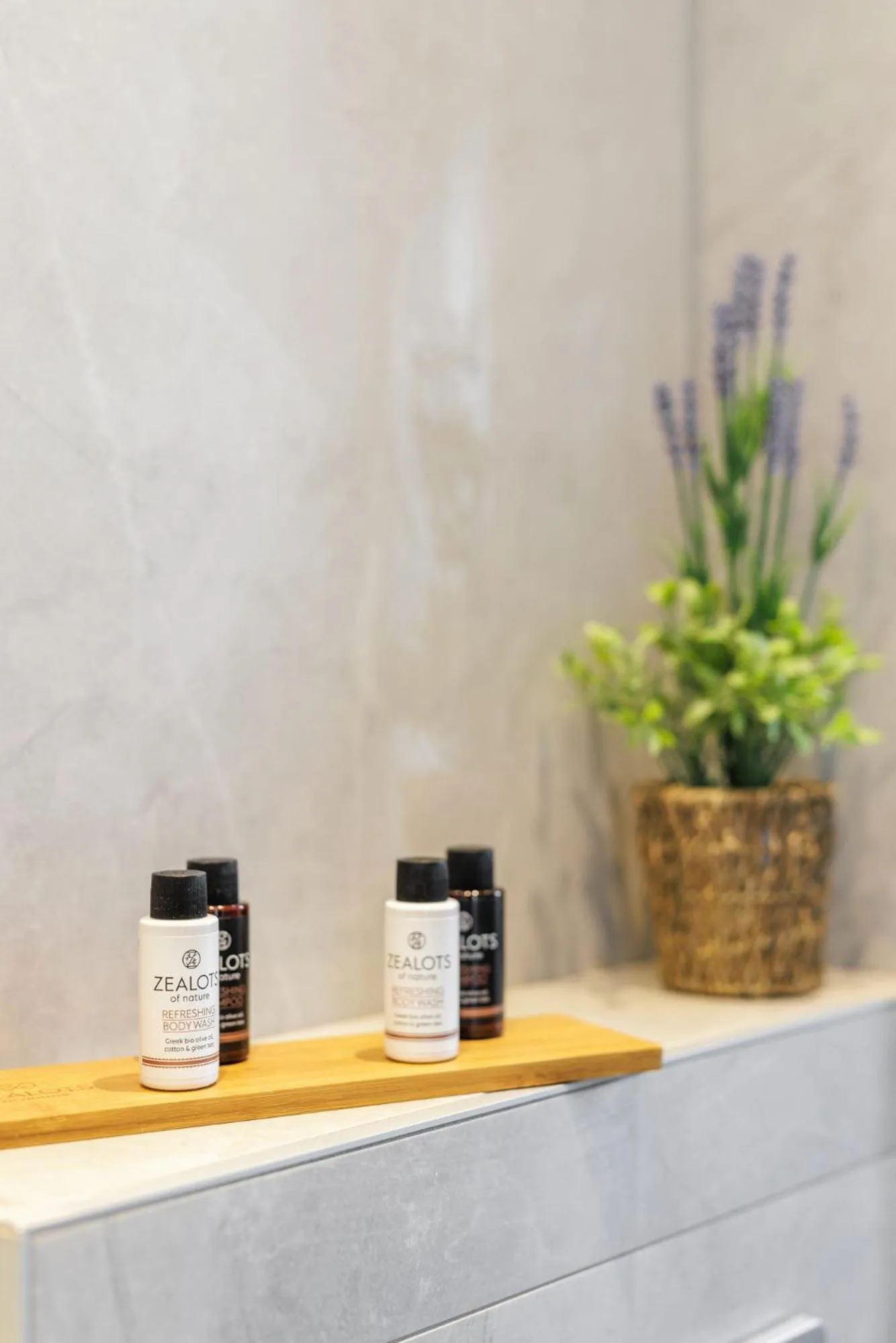 Shower in Amalthia Luxury Suites