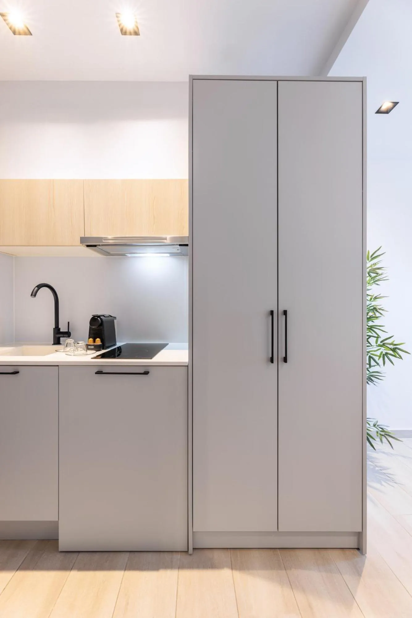 Kitchen or kitchenette in Amalthia Luxury Suites