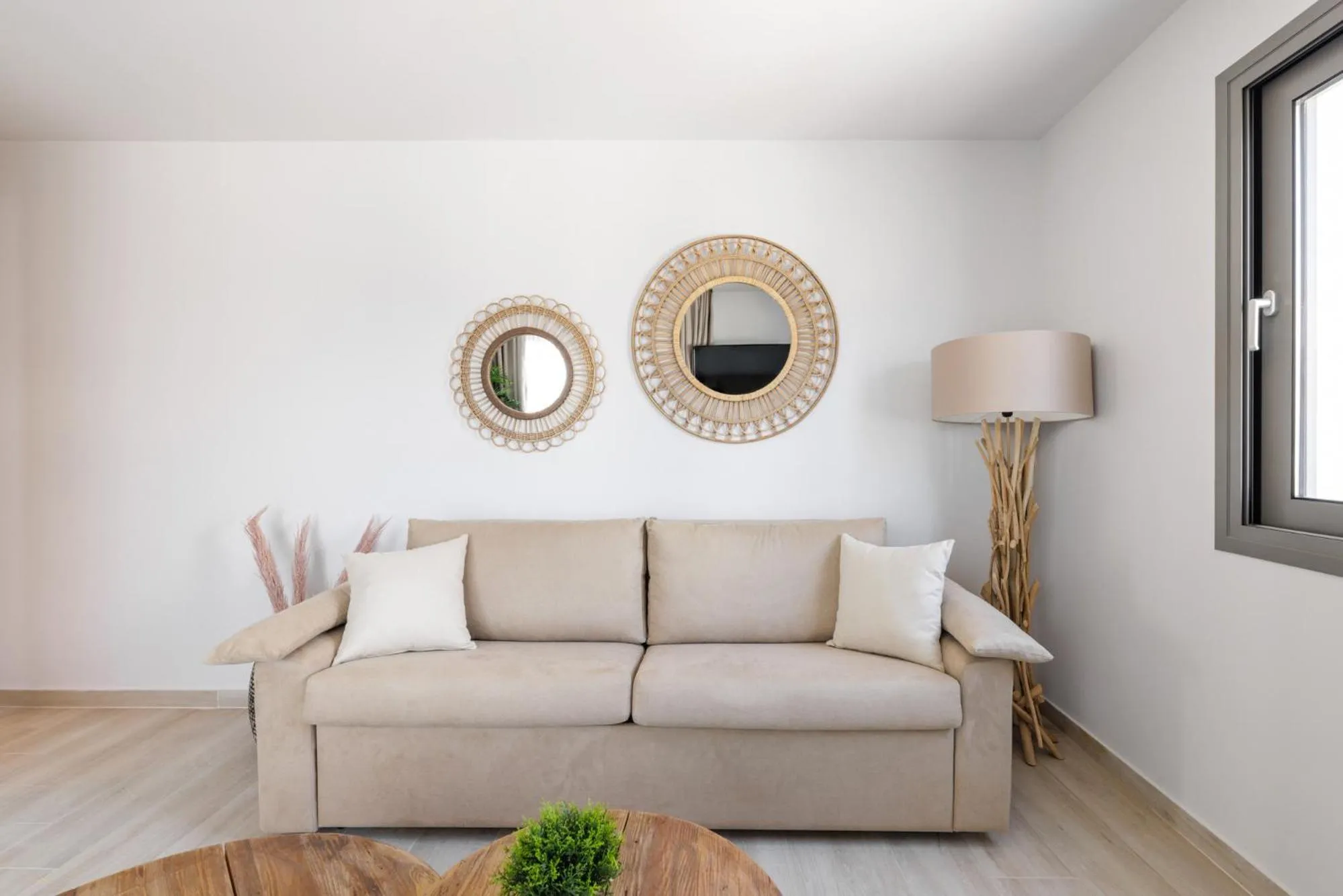 Living room in Amalthia Luxury Suites