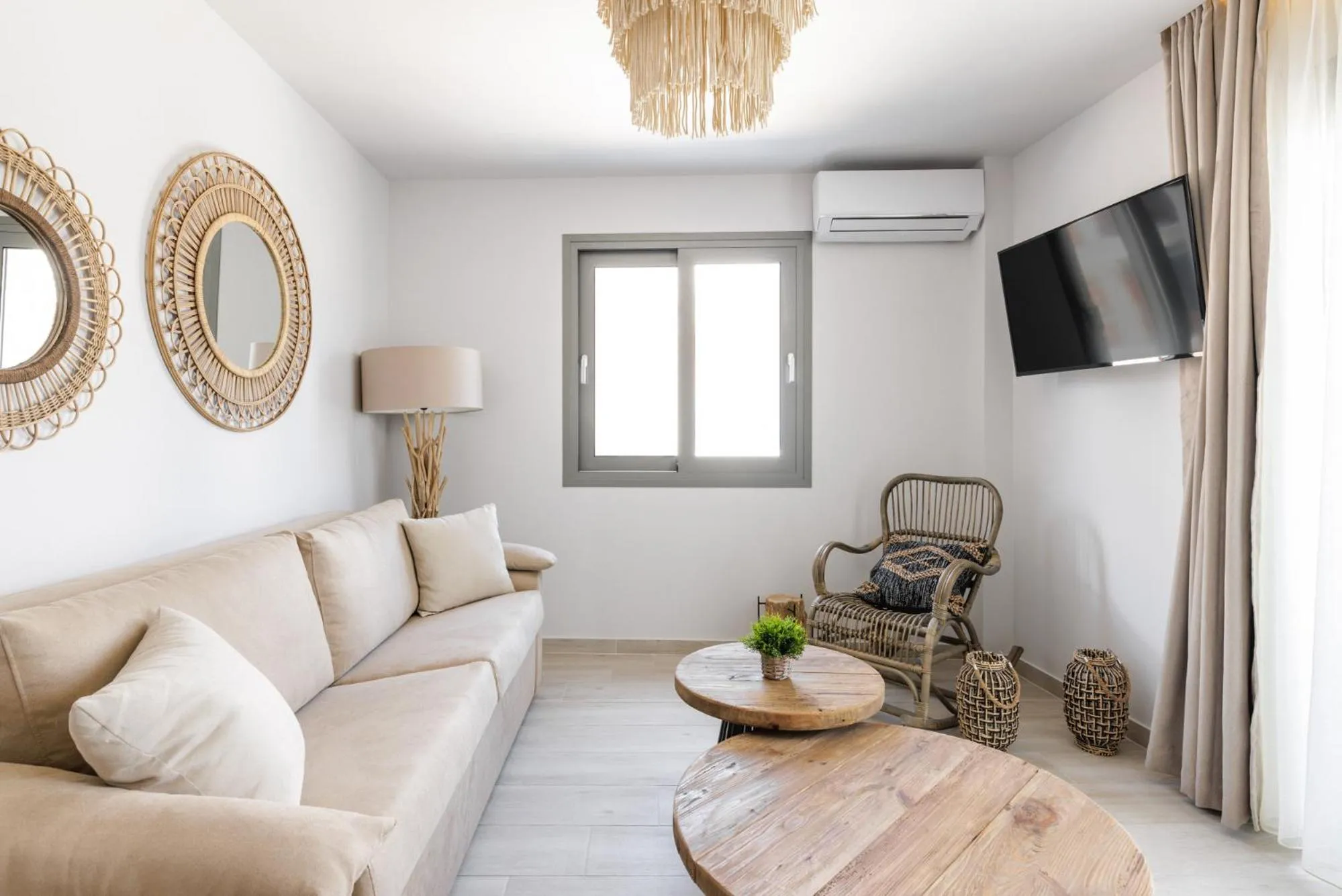 Living room in Amalthia Luxury Suites