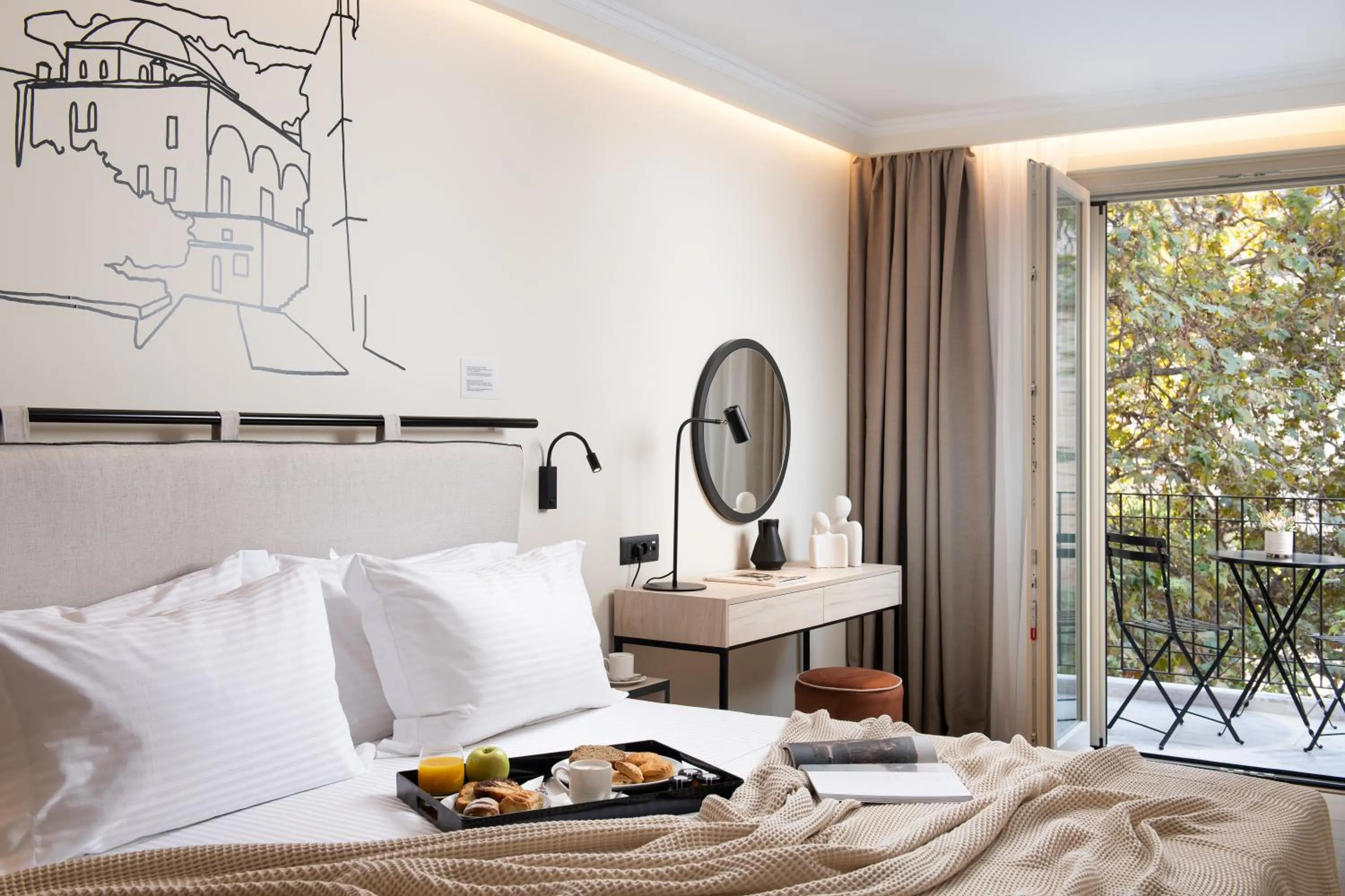 Balcony/Terrace, Bed in Epoch House & The Orange Shop - Adults Only