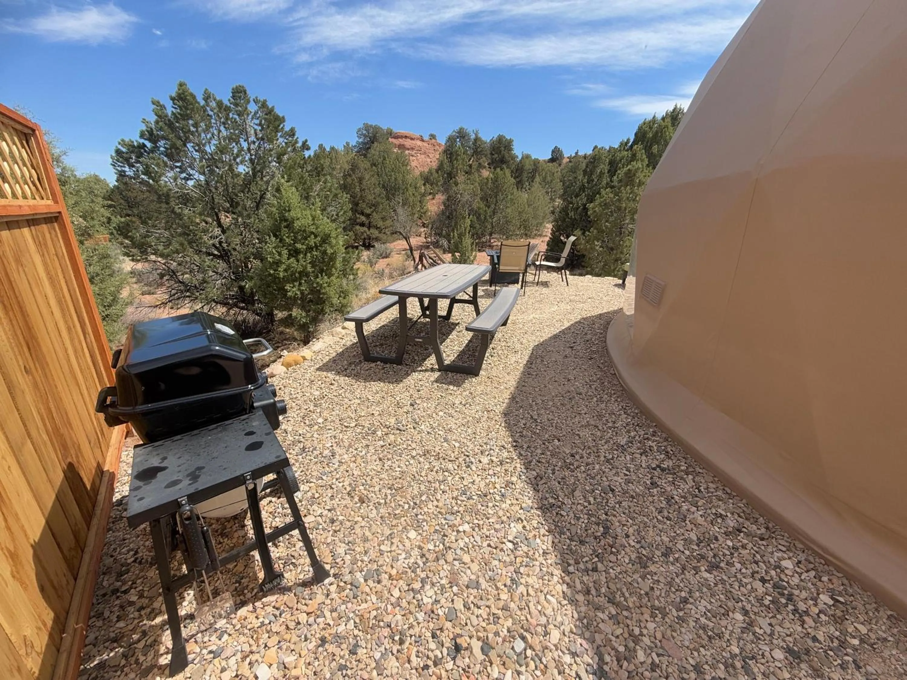 Patio in Bryce Glamp And Camp