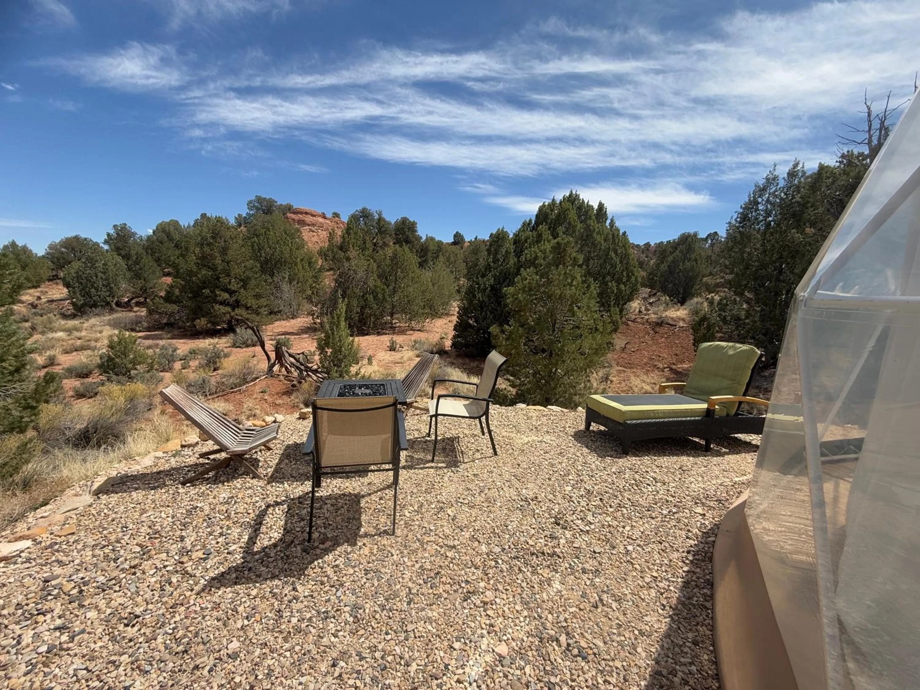 Patio in Bryce Glamp And Camp