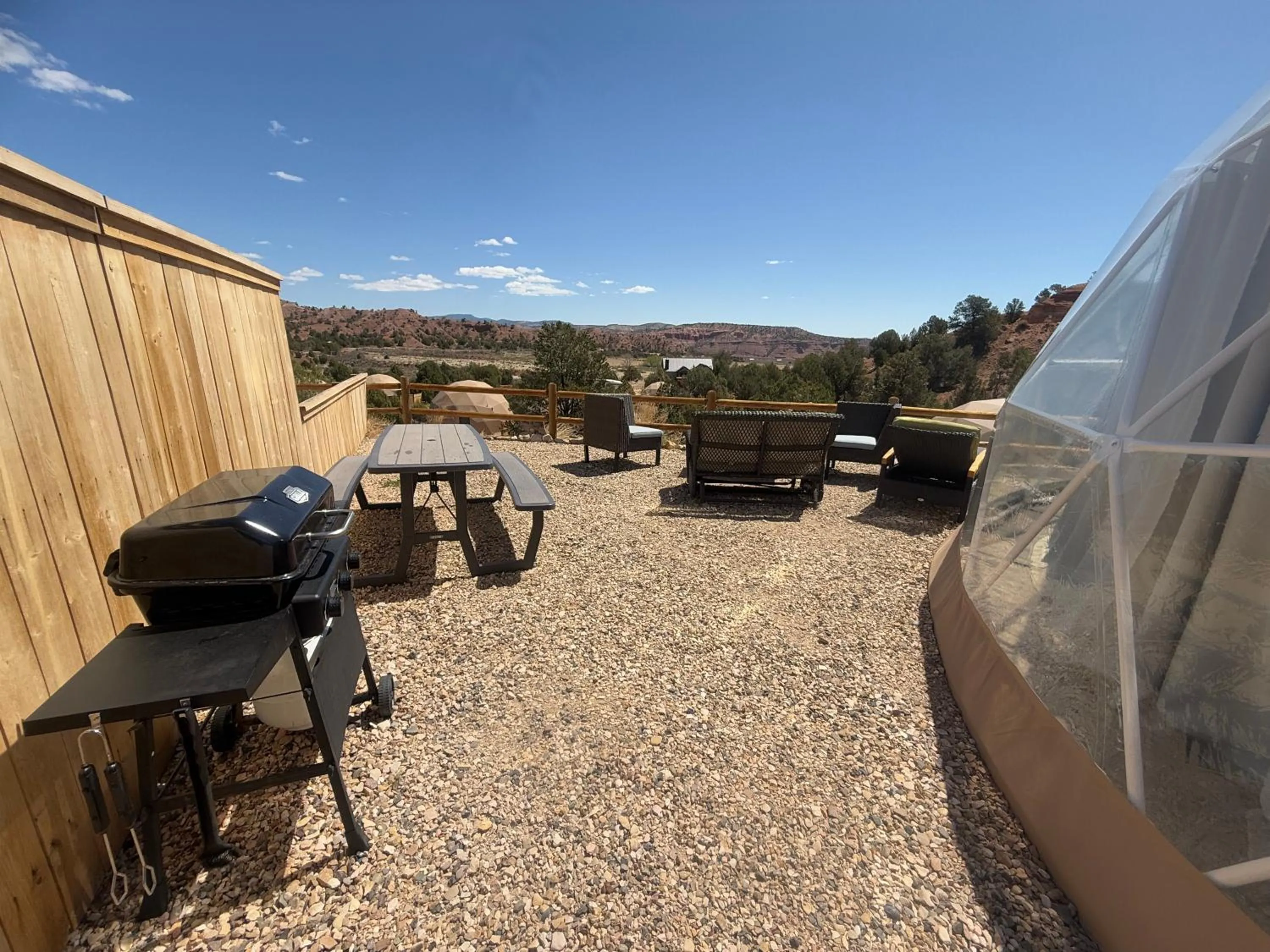 Patio in Bryce Glamp And Camp