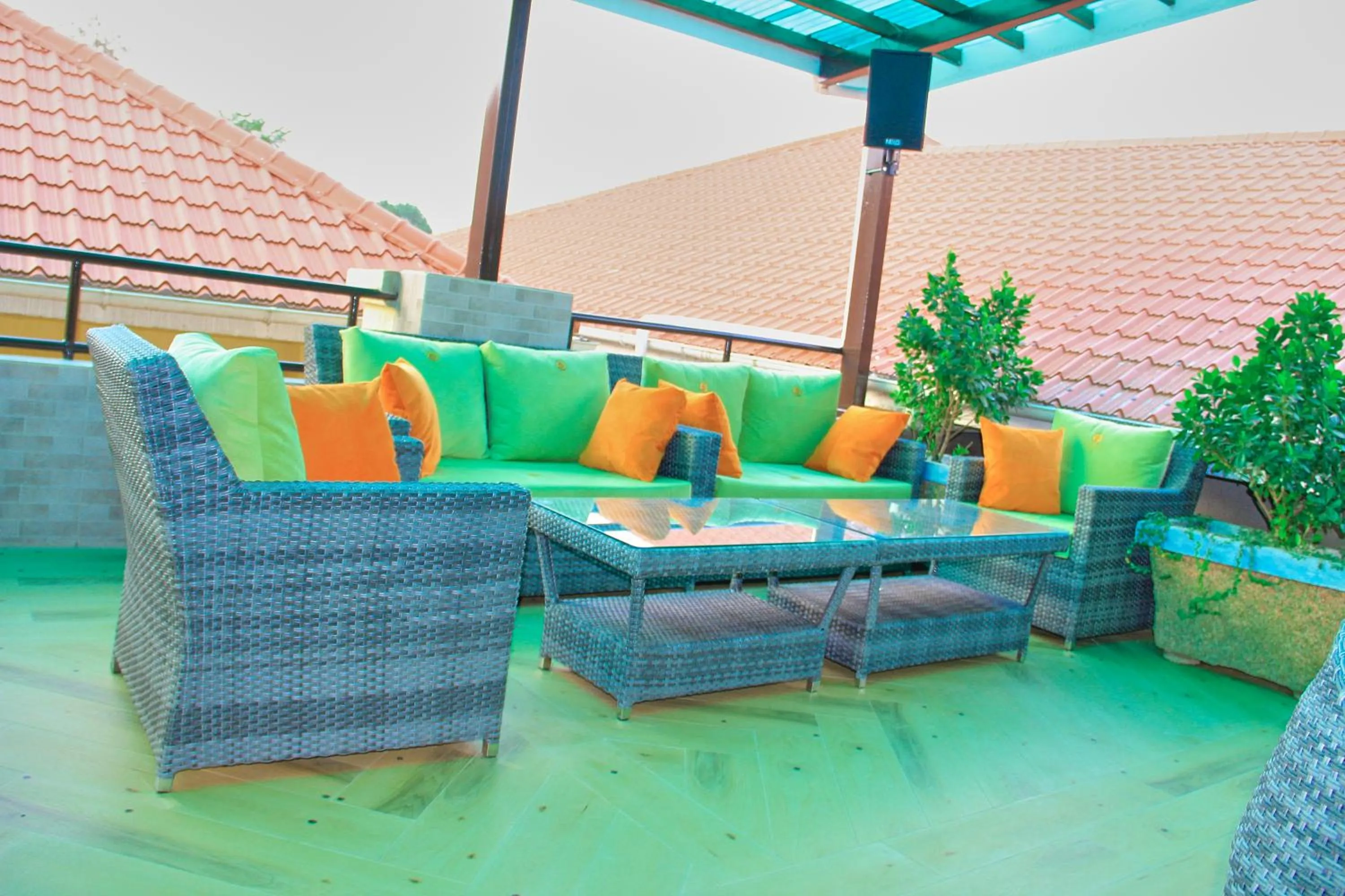 Lounge or bar in Golden Castle Hotel Hoima