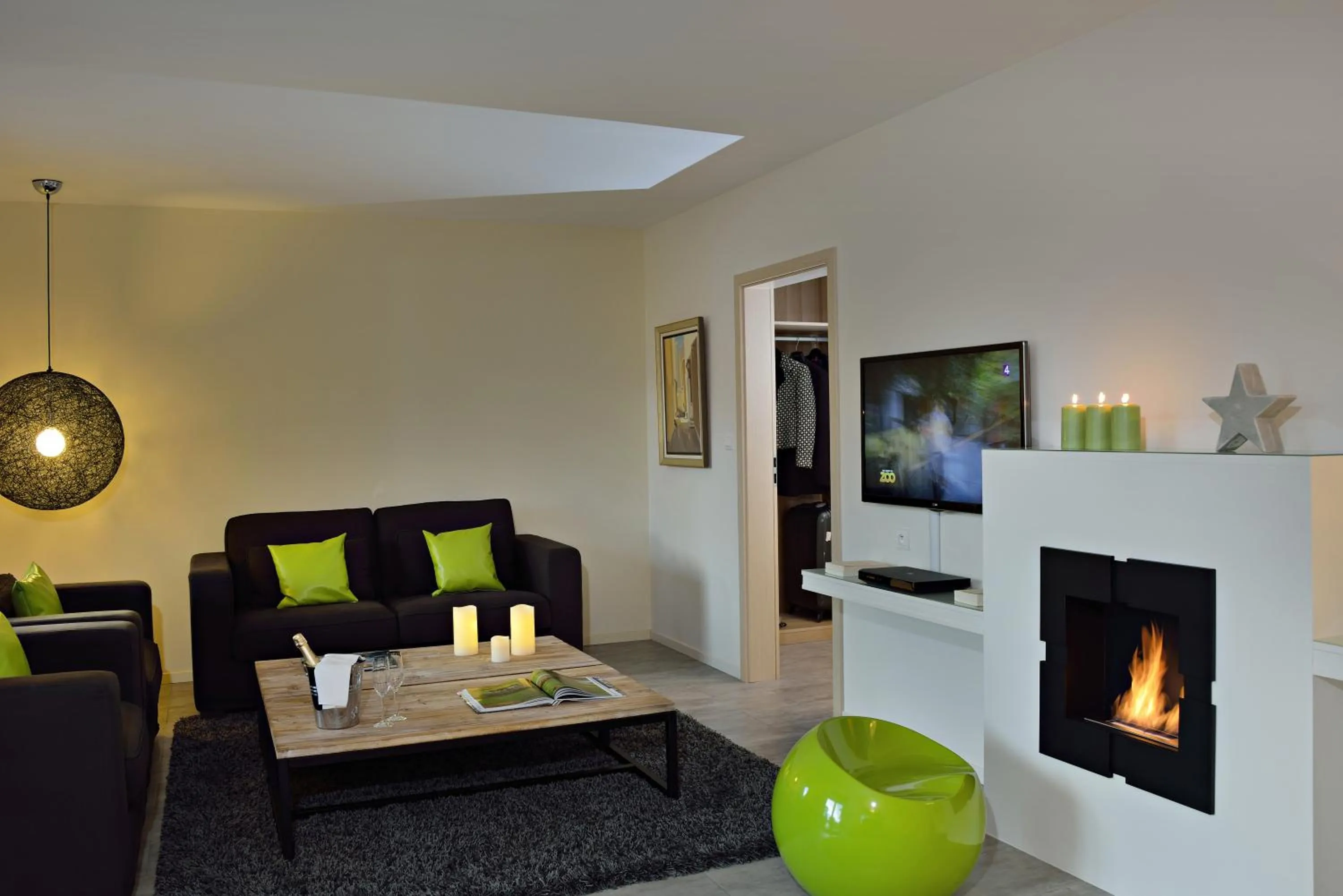 Living room in Cottage 1956 - Maison d'hôtes