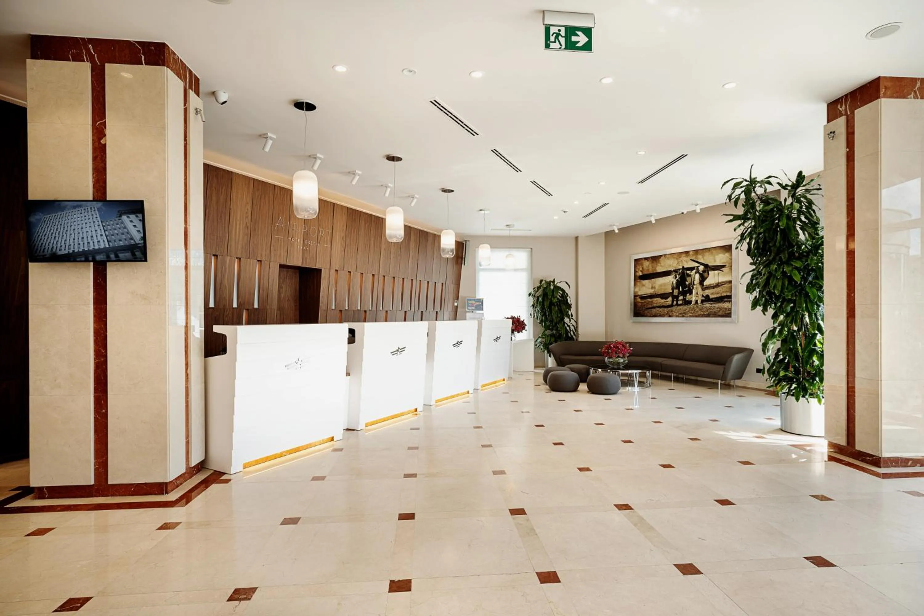 People in Airport Hotel Okęcie