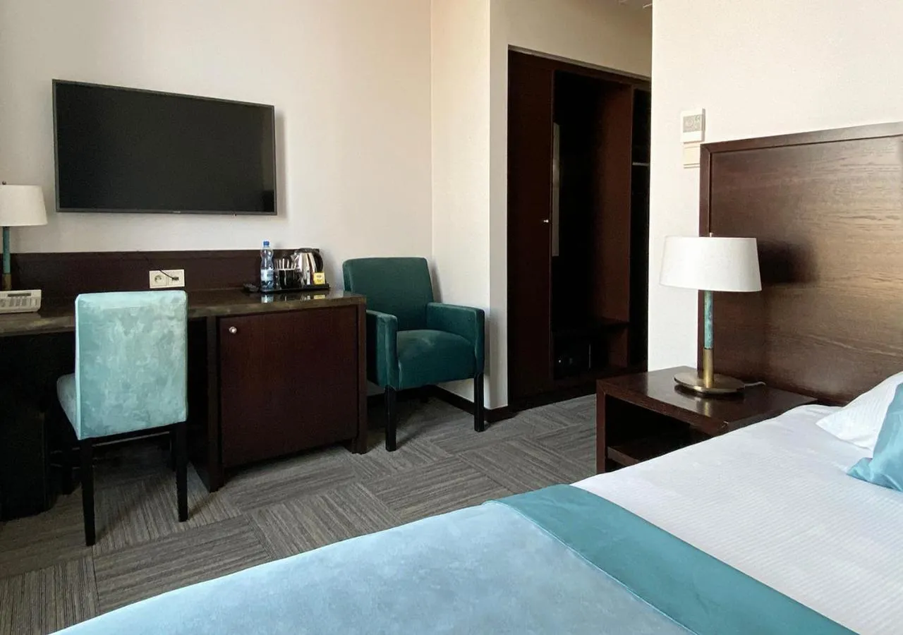 Bed in Europeum Hotel