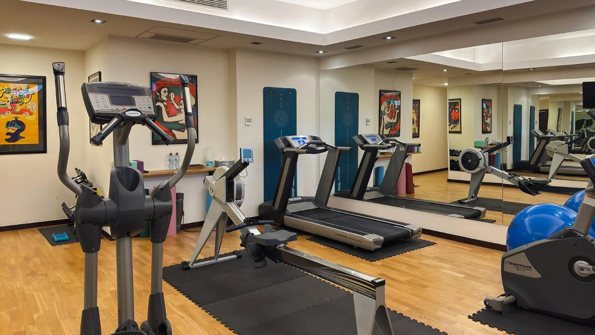 Fitness centre/facilities in Europeum Hotel
