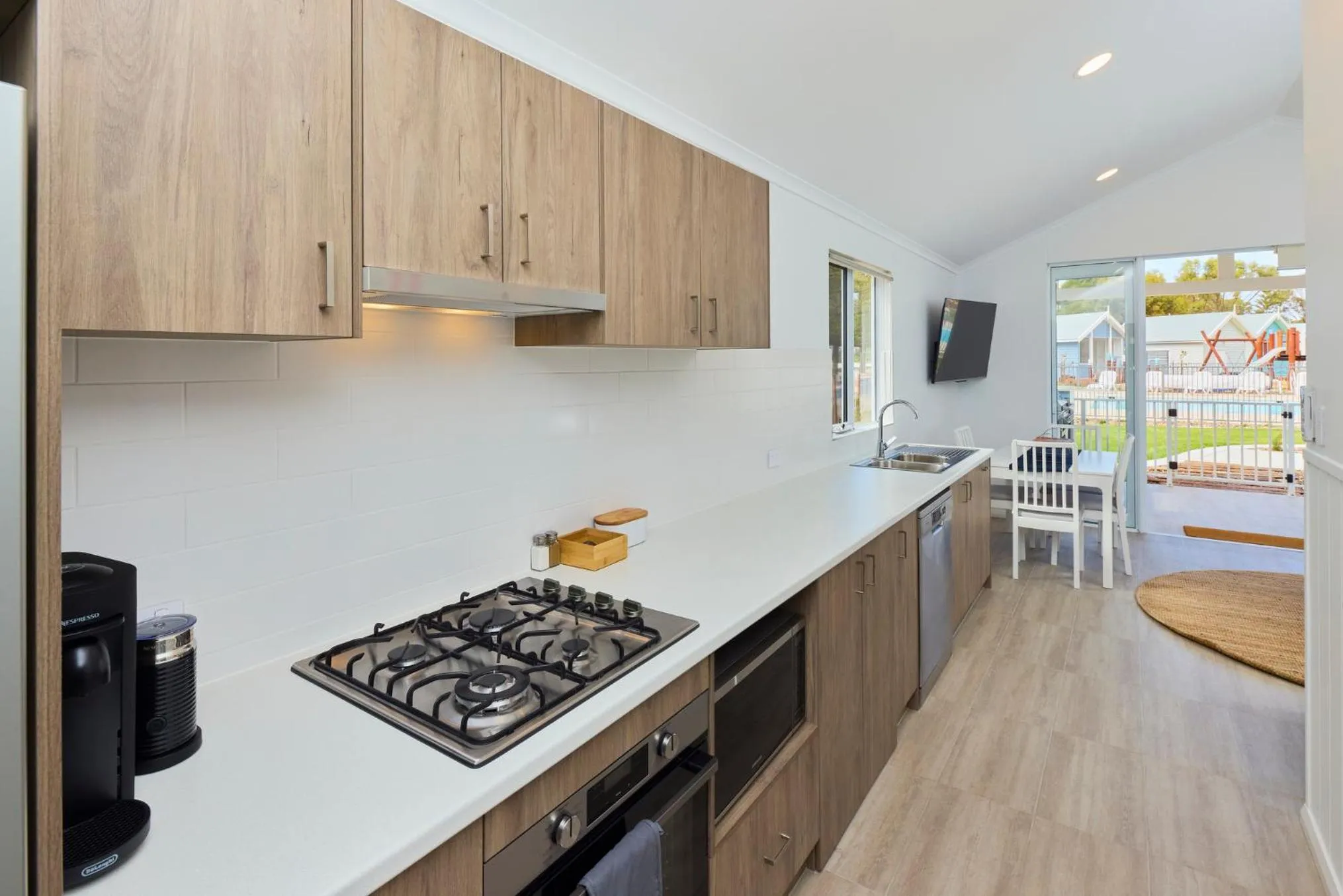 kitchen in RAC Esperance Holiday Park