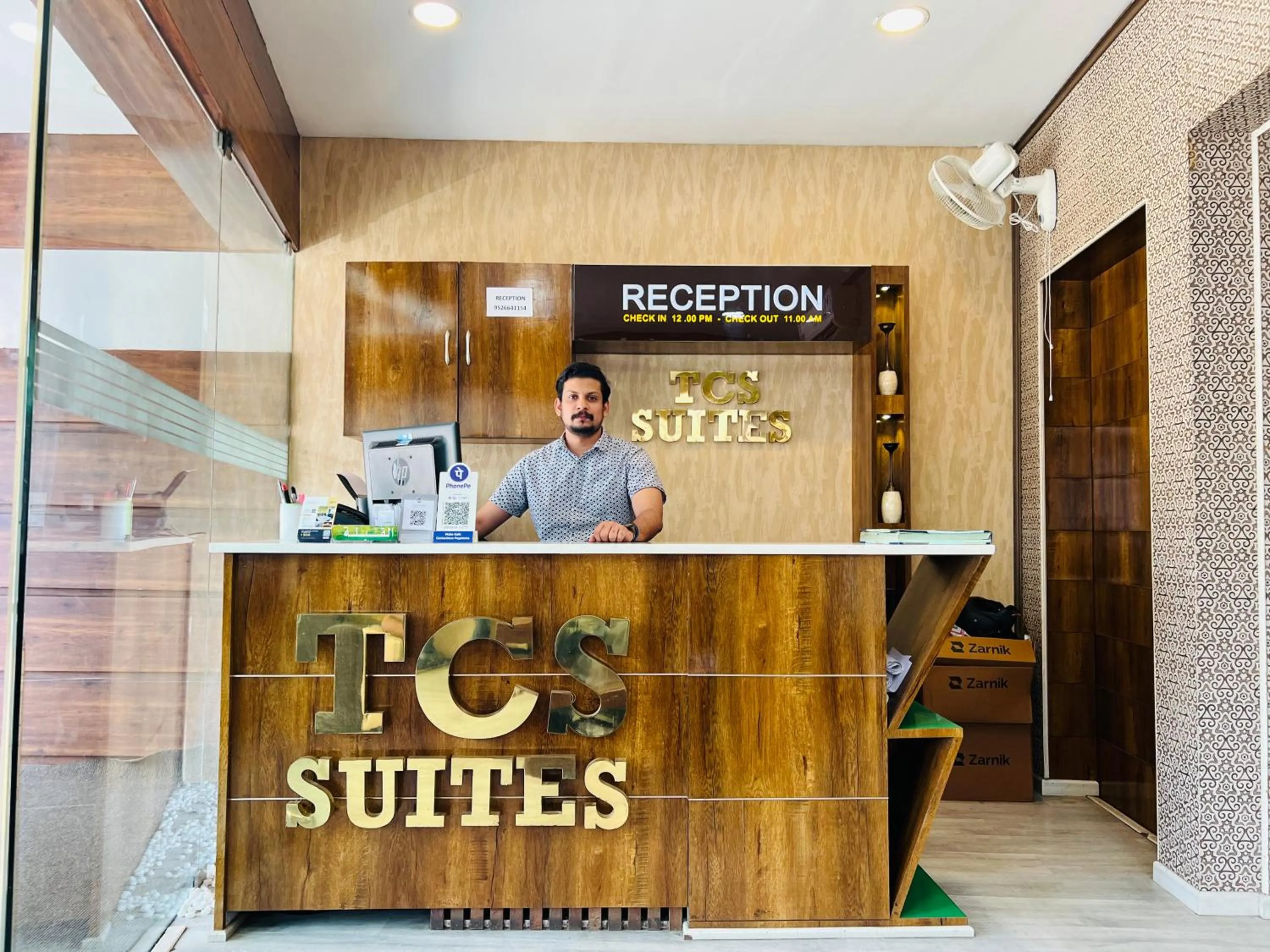 Lobby or reception in TCS SUITES
