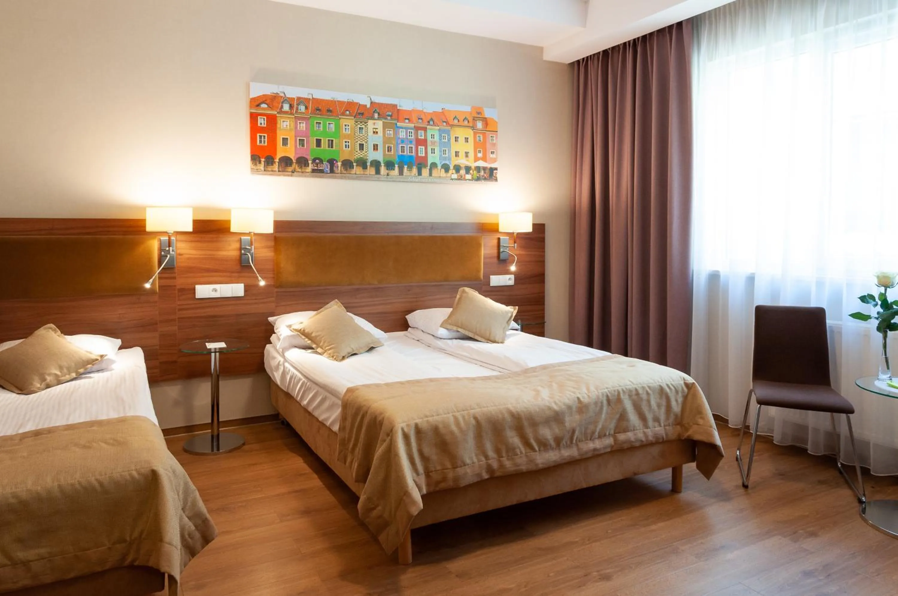 Bed in Hotel Topaz Poznań Centrum