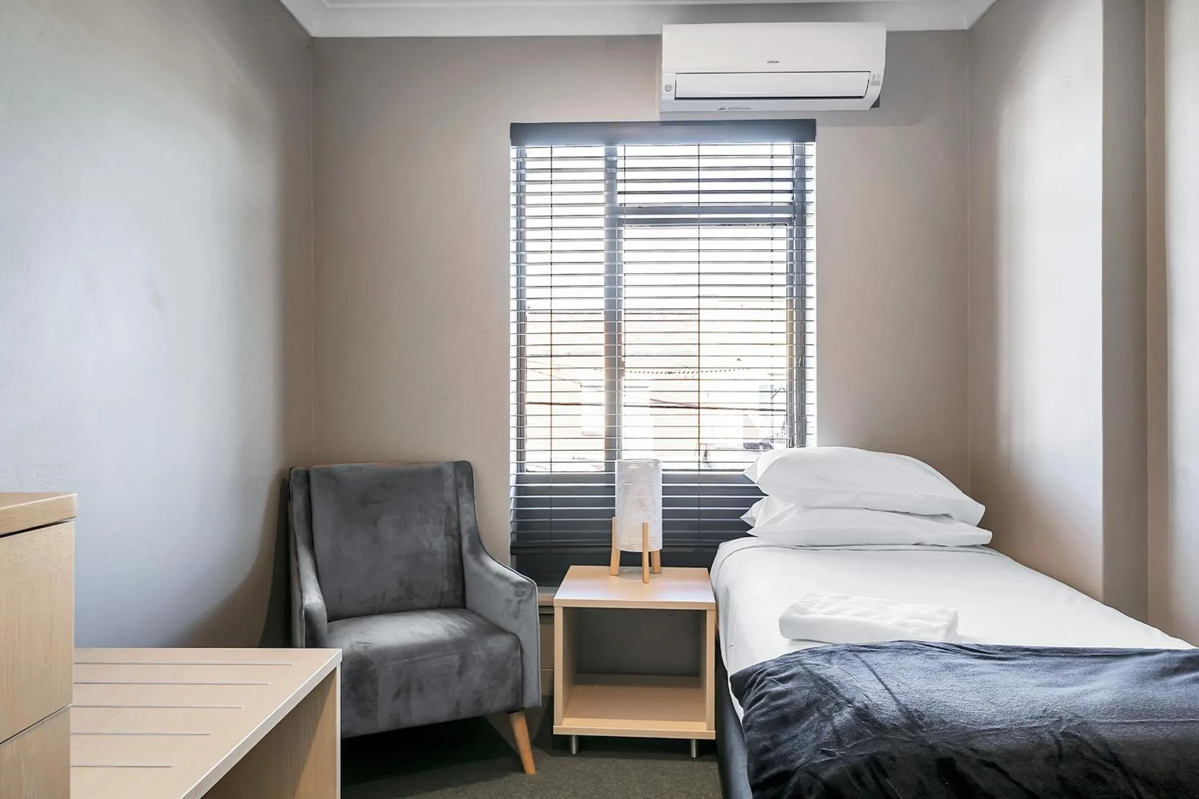 Bed in Illinois Hotel