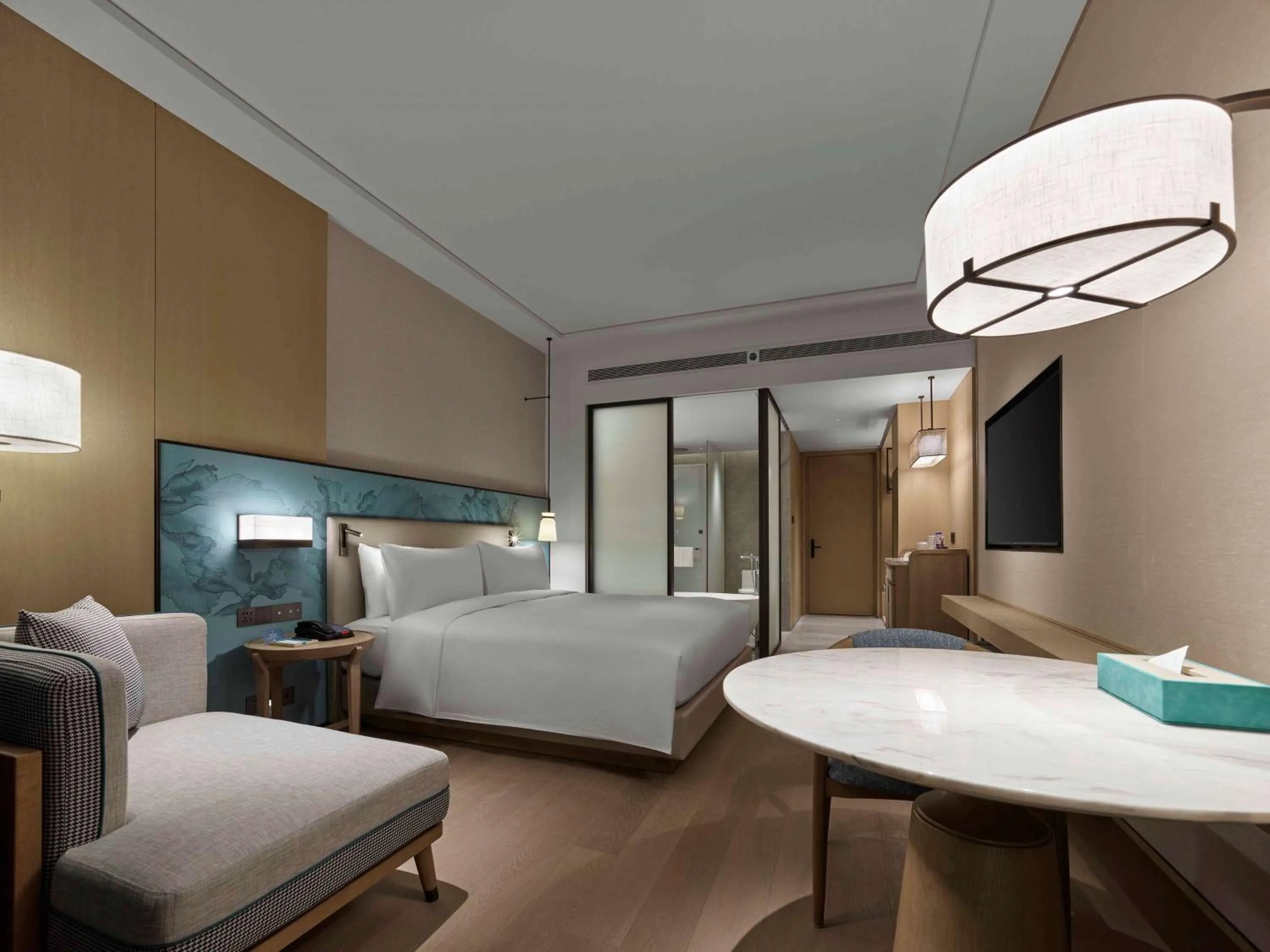 Bedroom, Bed in Doubletree By Hilton Taizhou Shenxianju