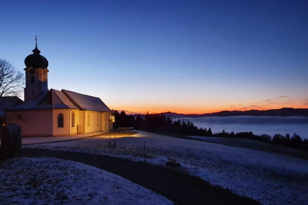 Sunset in Kurhaus Heiligkreuz