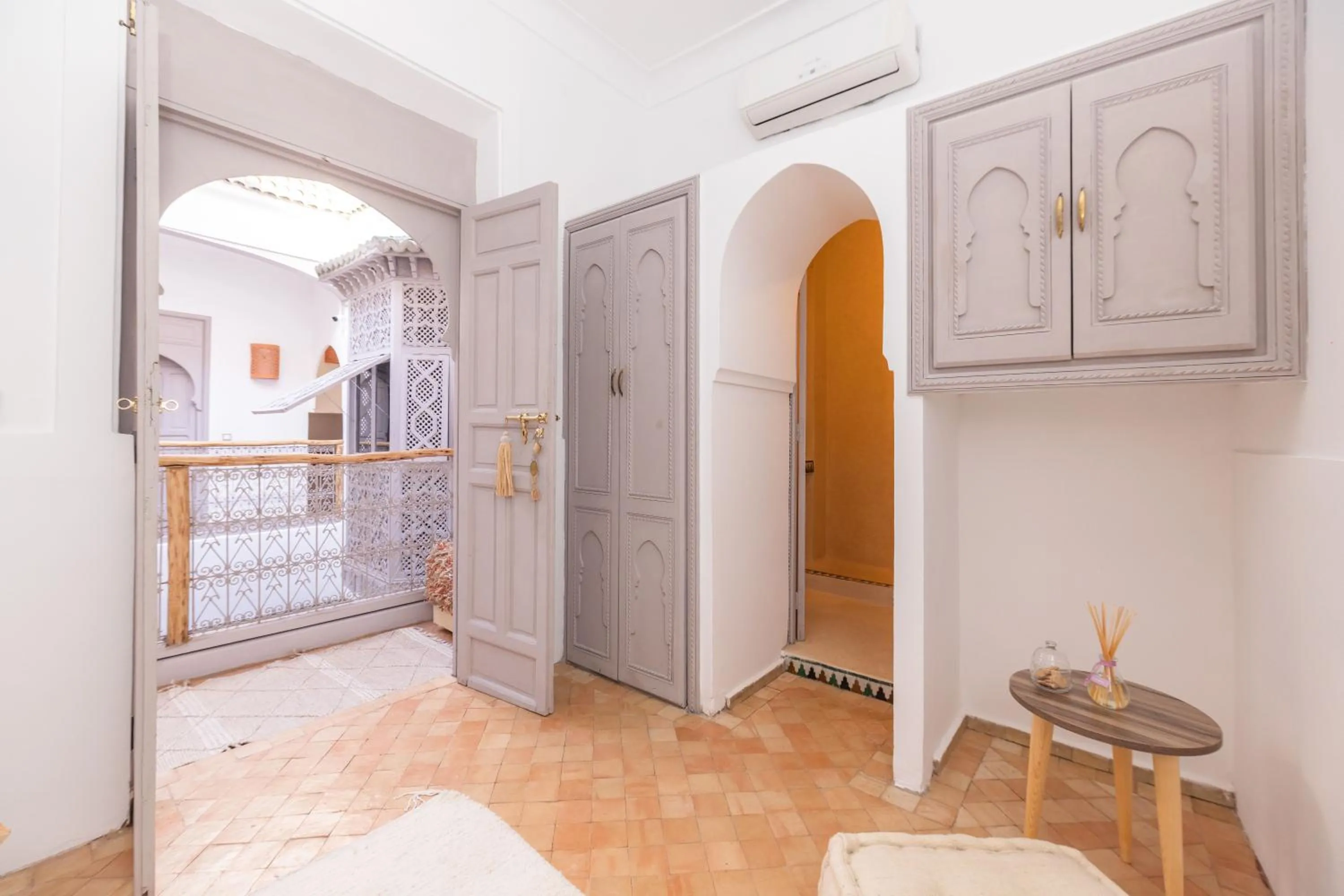 Inner courtyard view in Riad Tizou