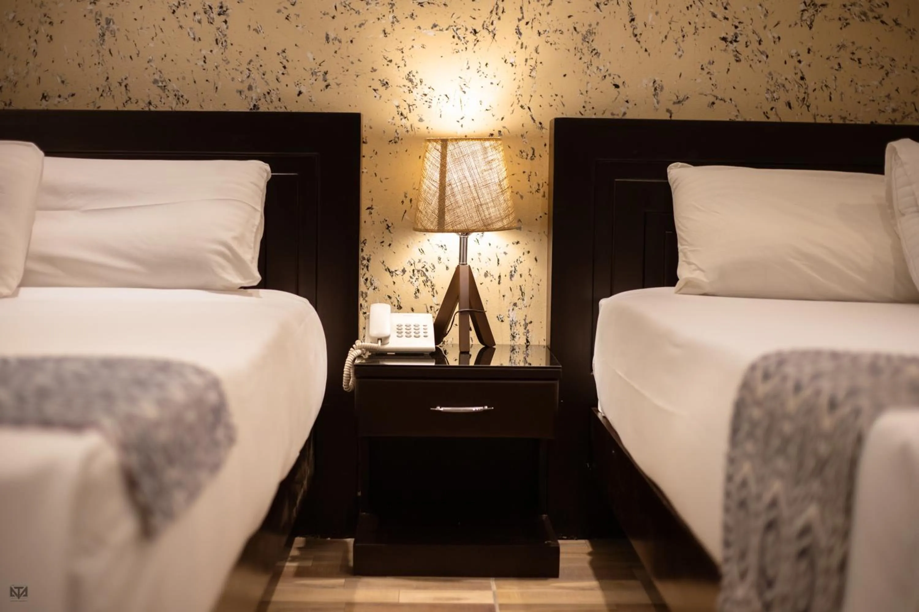 Bed in Turquoise Pyramids & Grand Egyptian museum view Hotel