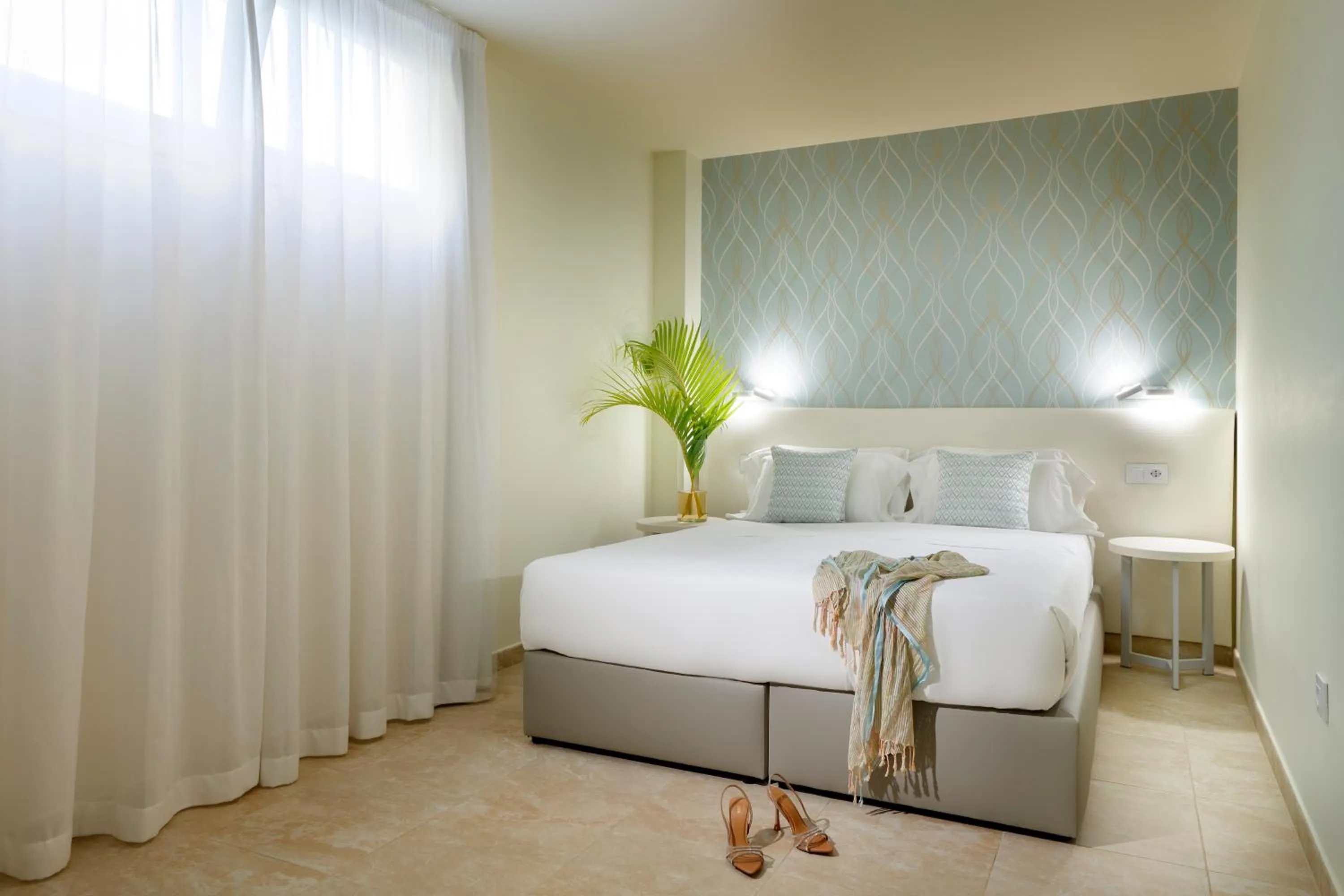 Bedroom, Bed in Marinell Collection Palm-Mar