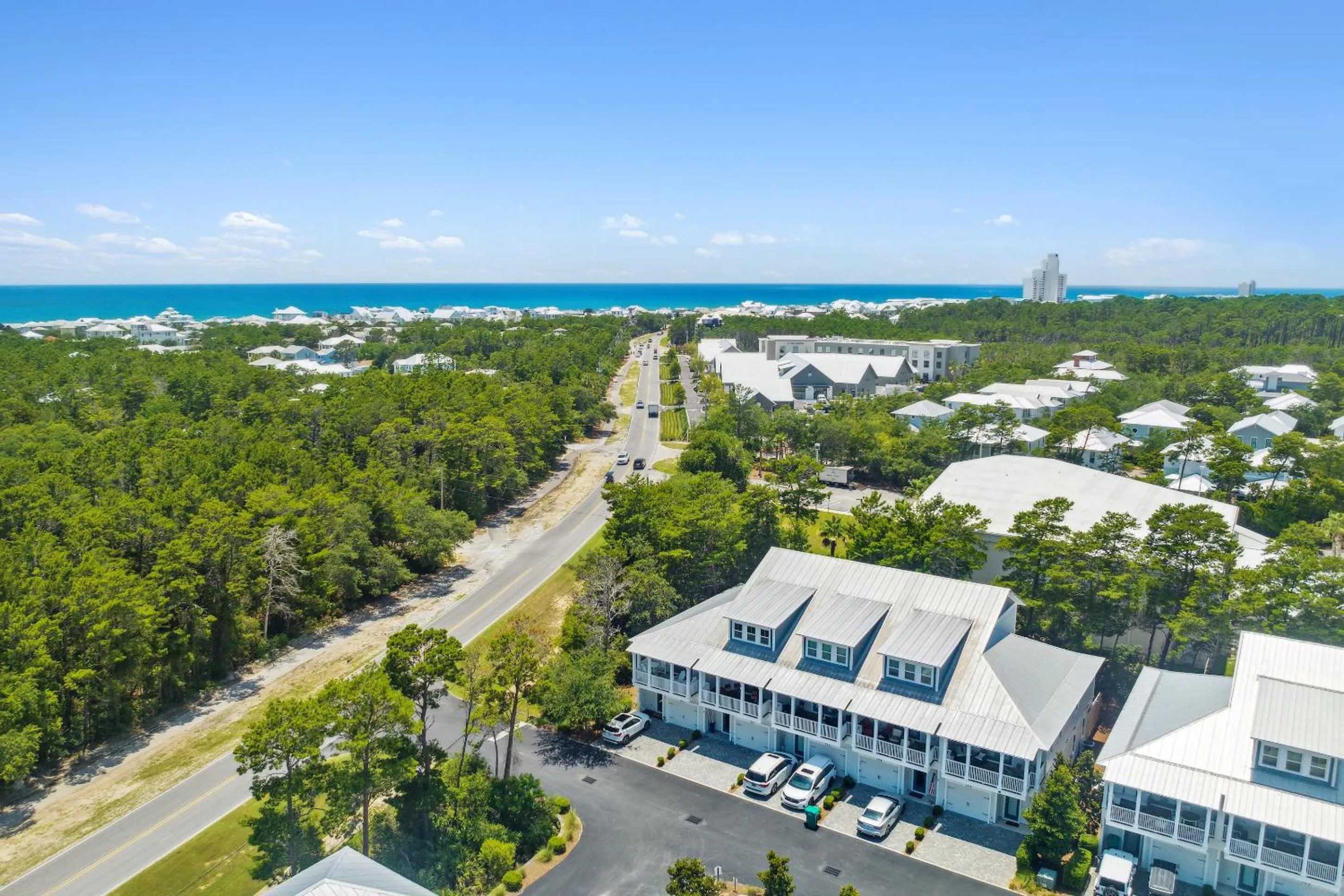 Property building in 30A Townhomes at Seagrove by Panhandle Getaways