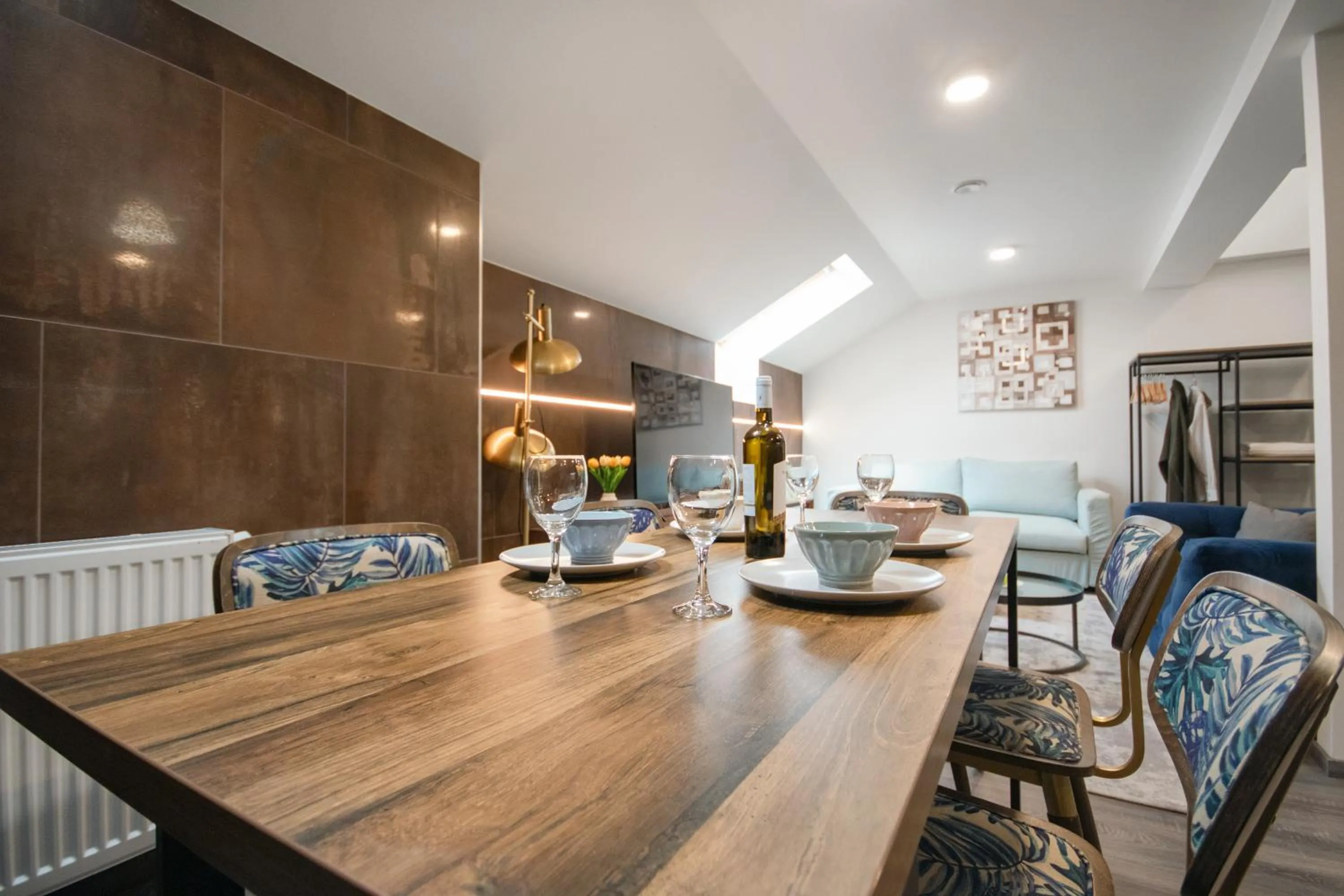 Seating area in CORU House