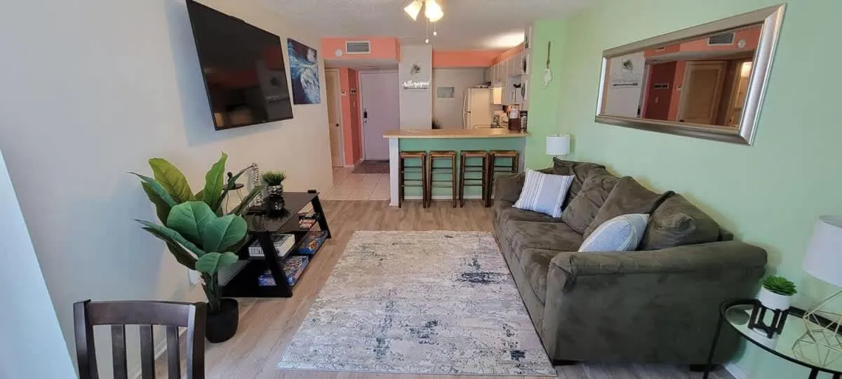 Living room in Gulfview II #408