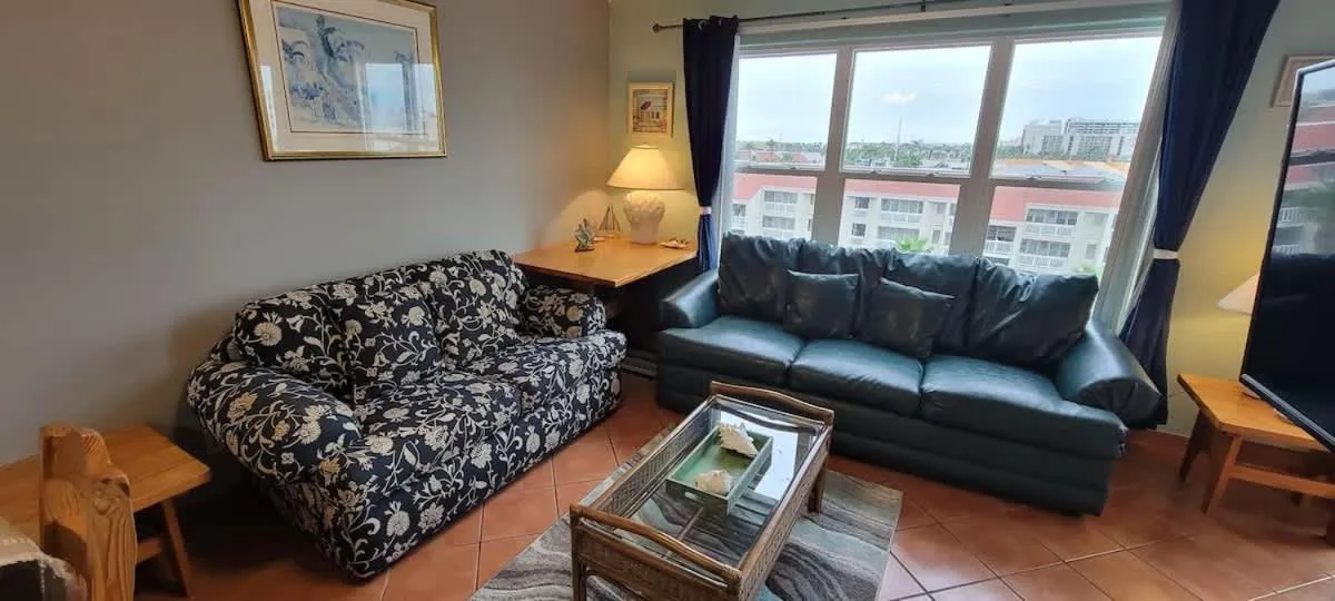 Living room in Gulfview II #604
