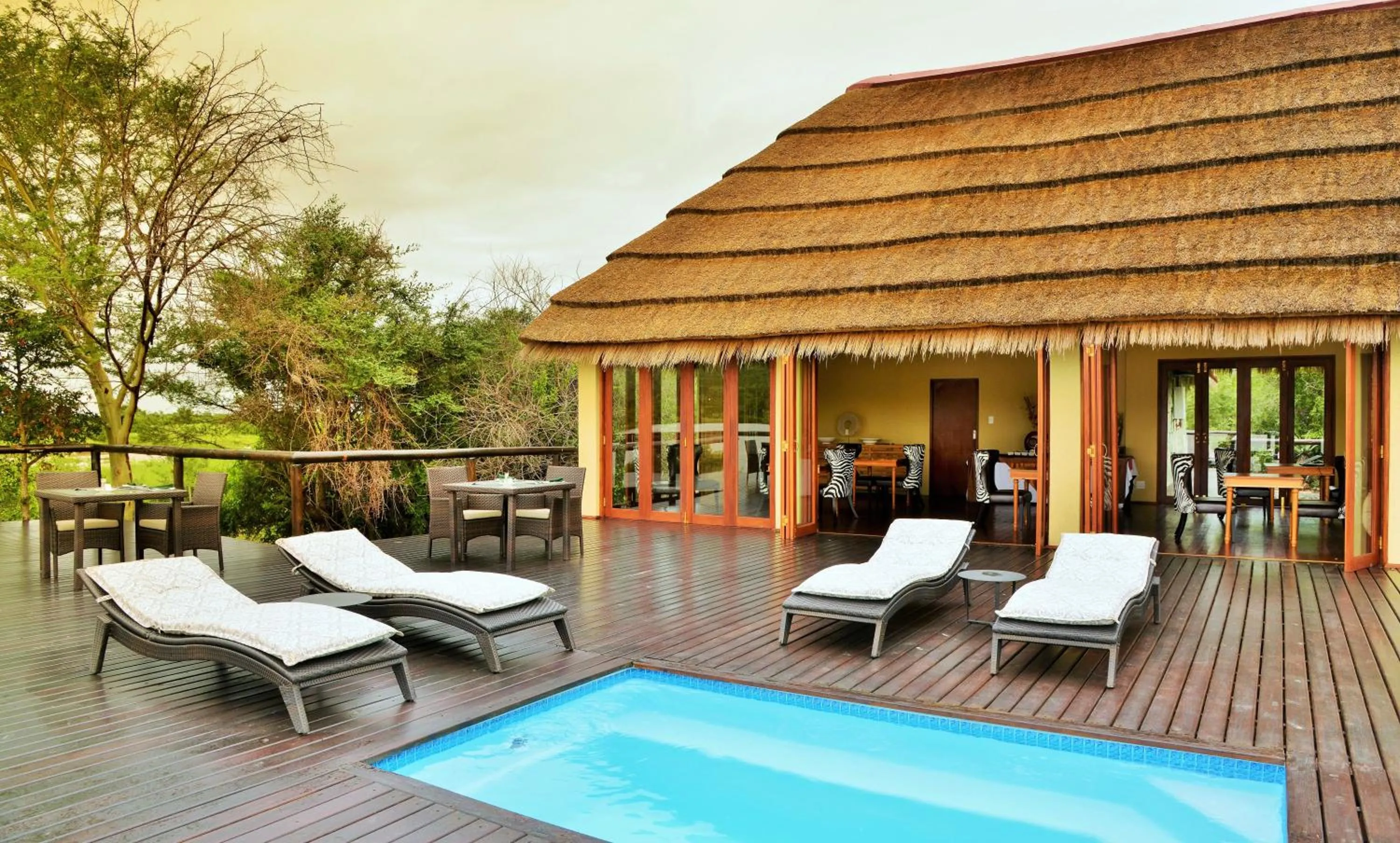 Swimming pool in Shishangeni Lodge In Kruger National Park
